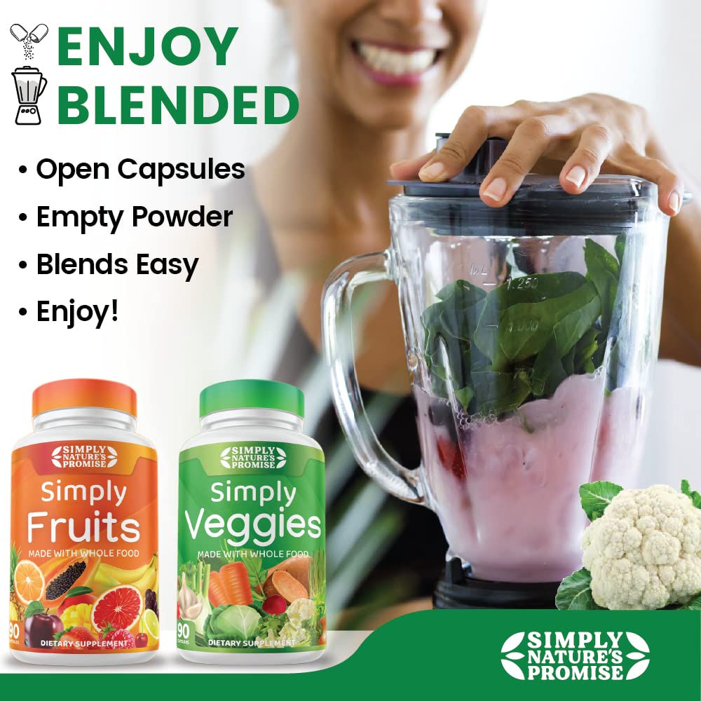 Foto 8 pulgar | Suplemento Simply Nature's Promise Fruits & Veggies 180 Cápsulas - Venta Internacional.