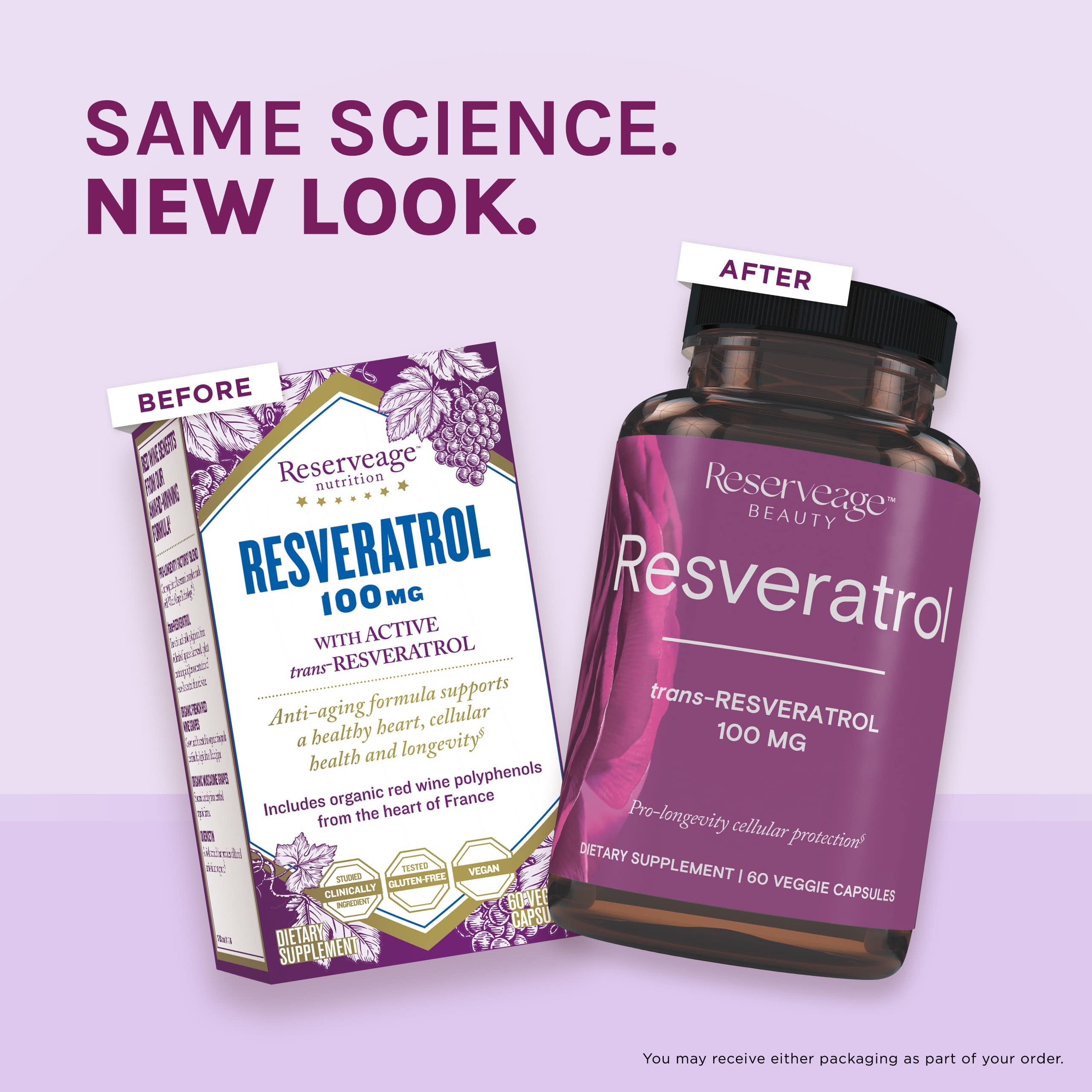 Foto 8 pulgar | Suplemento Reserveage Beauty Resveratrol 100 Mg 60 Cápsulas - Venta Internacional.