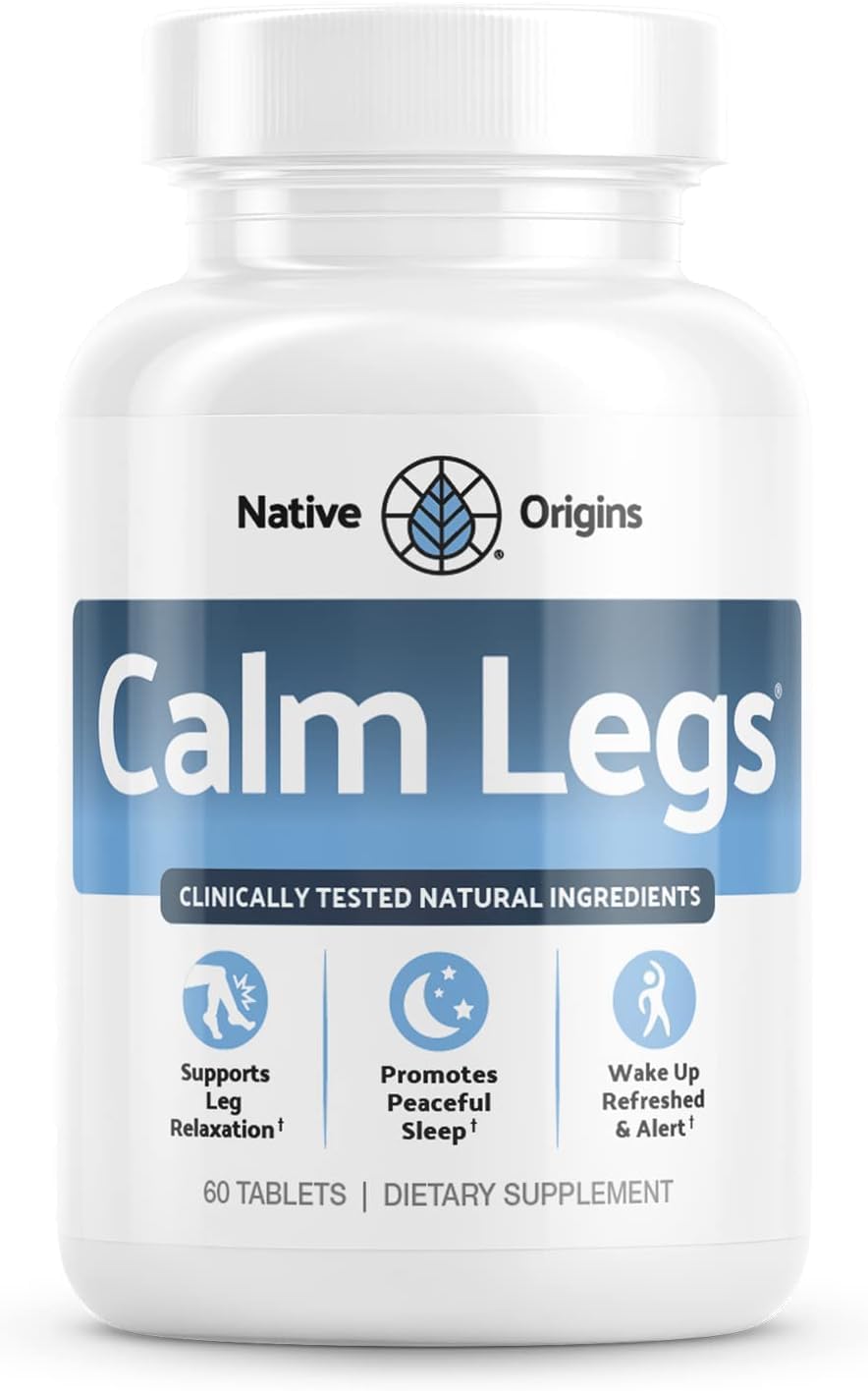 Suplemento Para Calmar Las Piernas Con Picazón, Hormigueo Y Hormigueo Naturales (60 Tabletas) - Venta Internacional.