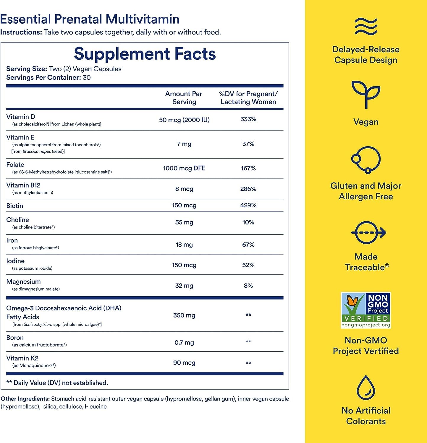 Foto 5 pulgar | Ritual Multivitamínico Prenatal Esencial Para Mujeres Durante 30 Días - Venta Internacional.