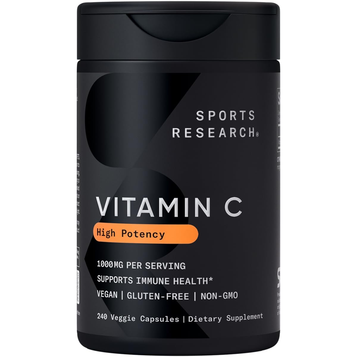 Suplemento De Vitamina C Sports Research 1000 Mg 240 Cápsulas - Venta Internacional.