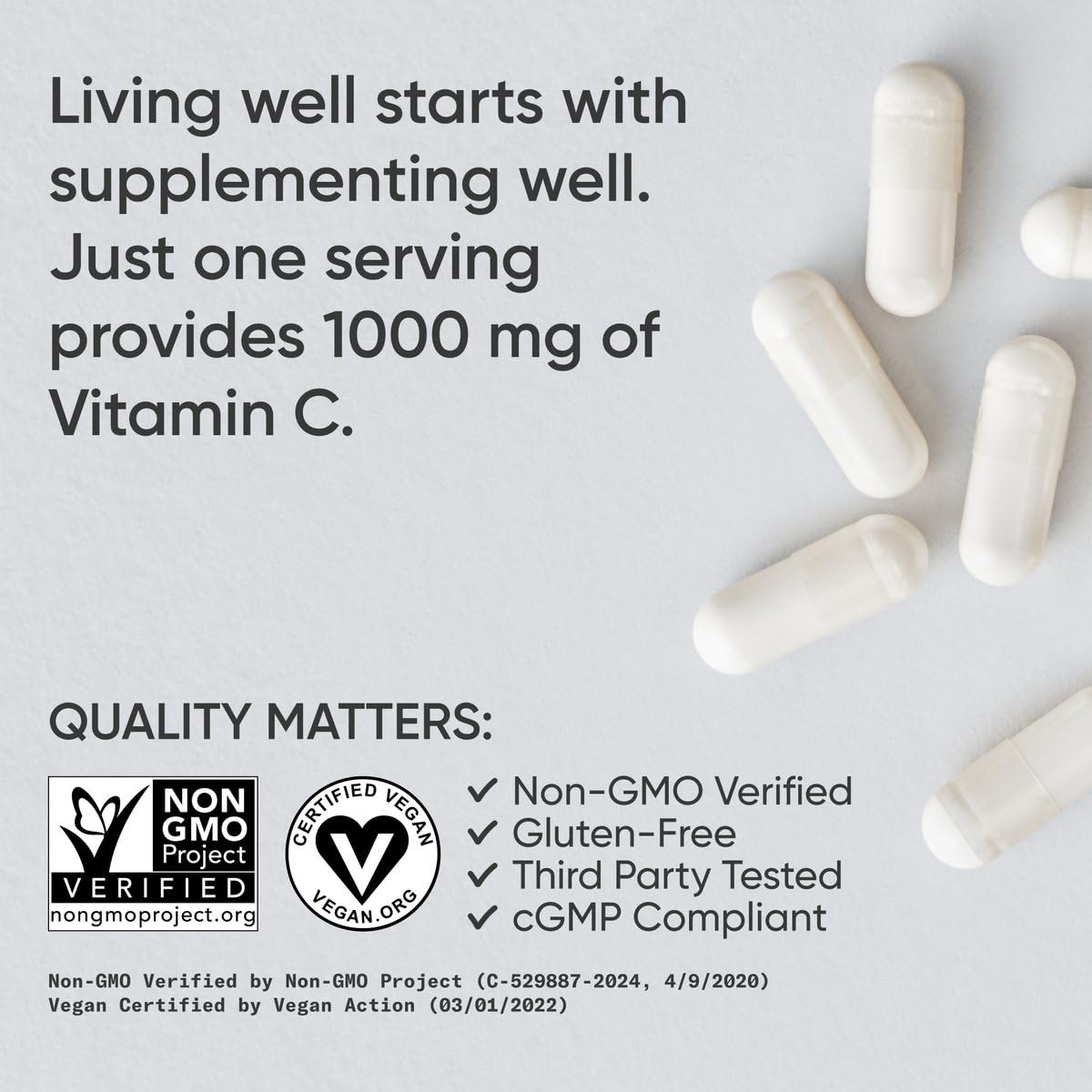 Foto 4 | Suplemento De Vitamina C Sports Research 1000 Mg 240 Cápsulas - Venta Internacional.