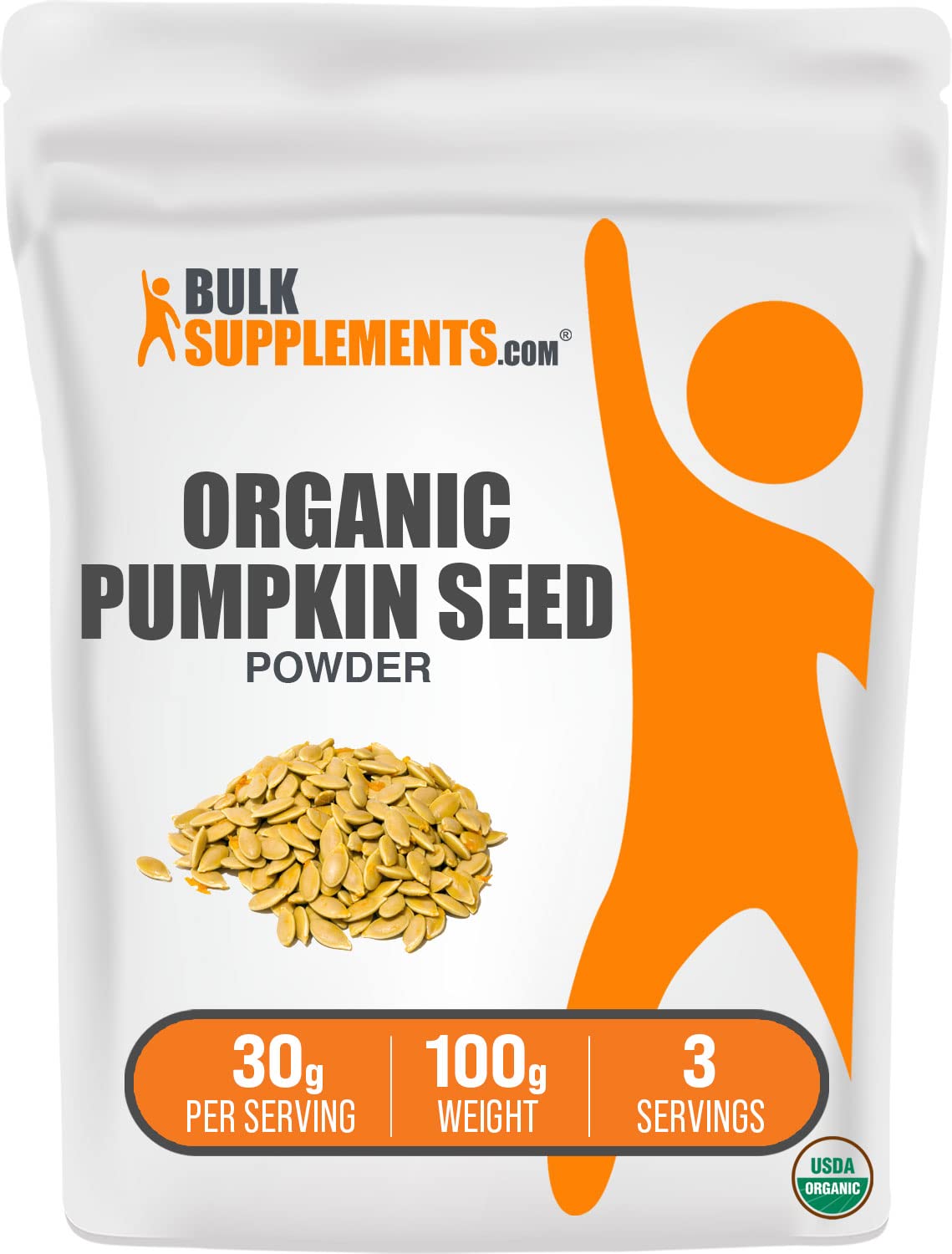Foto 2 pulgar | Supplement Bulksupplements.com Polvo De Semillas De Calabaza Orgánicas 500 G - Venta Internacional.