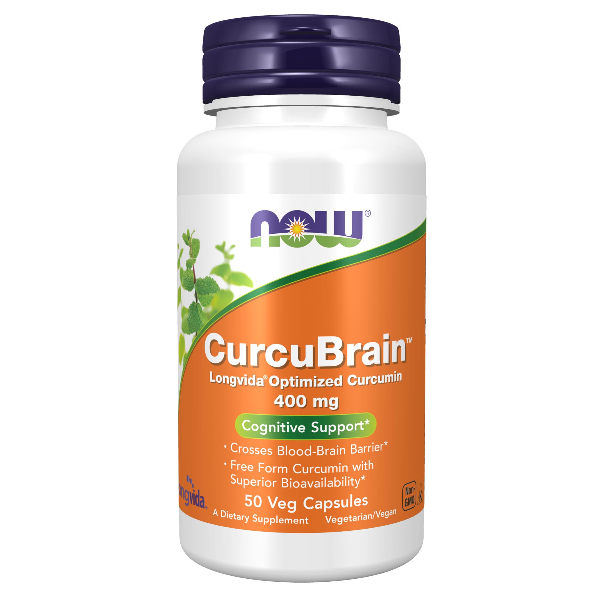 Foto 2 pulgar | Curcubrain Now 400 mg con Curcumina Longvida 50 Cápsulas - Venta Internacional