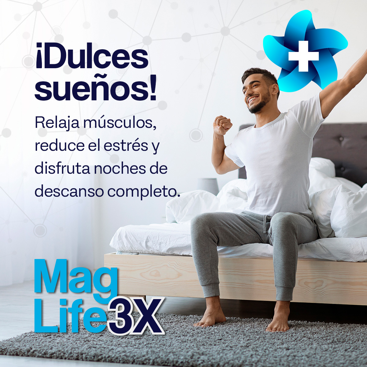 Foto 6 pulgar | Suplemento Mag Life3x +bienstar Magnesio Citrato Óxido y Glicinato Sueño y Relajación en 60 Cápsulas 6 Frascos
