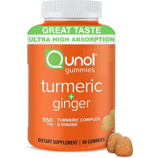 Foto 1 | Suplemento De Gomitas De Cúrcuma Y Jengibre De Quinol, 90 Gomitas Veganas - Venta Internacional.