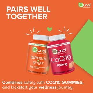 Foto 6 | Suplemento De Gomitas De Cúrcuma Y Jengibre De Quinol, 90 Gomitas Veganas - Venta Internacional.