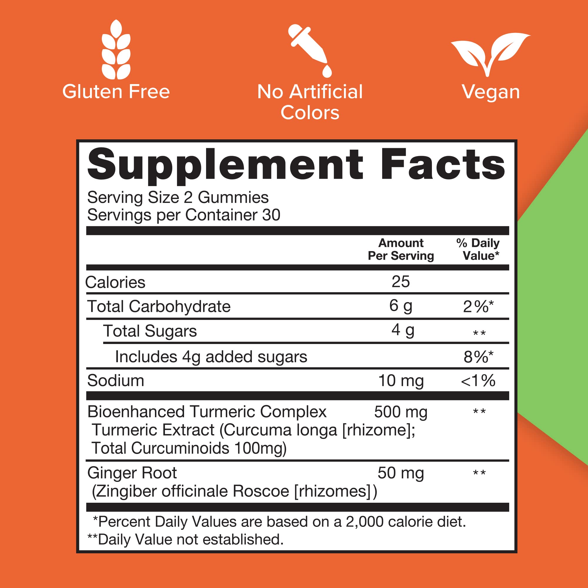 Foto 5 | Suplemento: Gomitas De Cúrcuma Y Jengibre De Quinol, 60 Unidades - Venta Internacional.