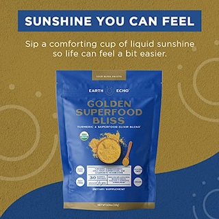 Foto 4 | Suplemento de Cúrcuma en Polvo Earth Echo Golden Superfood Bliss 125 g - Venta Internacional