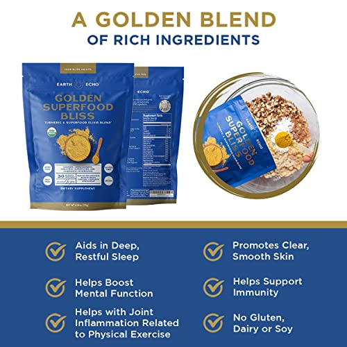 Foto 6 pulgar | Suplemento de Cúrcuma en Polvo Earth Echo Golden Superfood Bliss 125 g - Venta Internacional