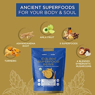 Foto 6 | Suplemento de Cúrcuma en Polvo Earth Echo Golden Superfood Bliss 125 g - Venta Internacional