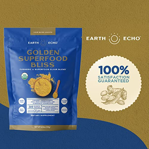 Foto 8 pulgar | Suplemento de Cúrcuma en Polvo Earth Echo Golden Superfood Bliss 125 g - Venta Internacional