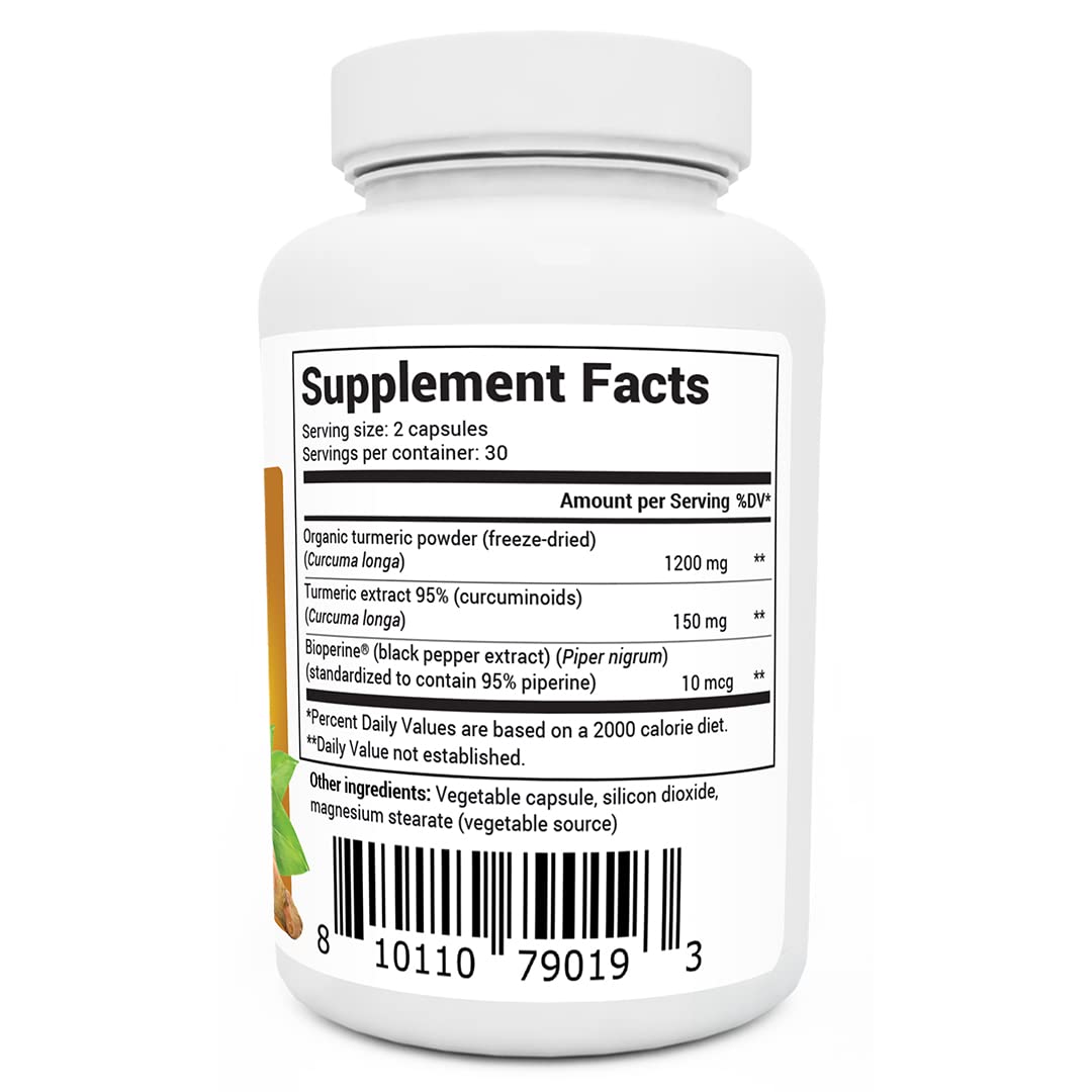 Foto 3 pulgar | Suplemento De Curcumina De Cúrcuma Dr. Berg 1350 Mg Con Pimienta Negra - Venta Internacional.