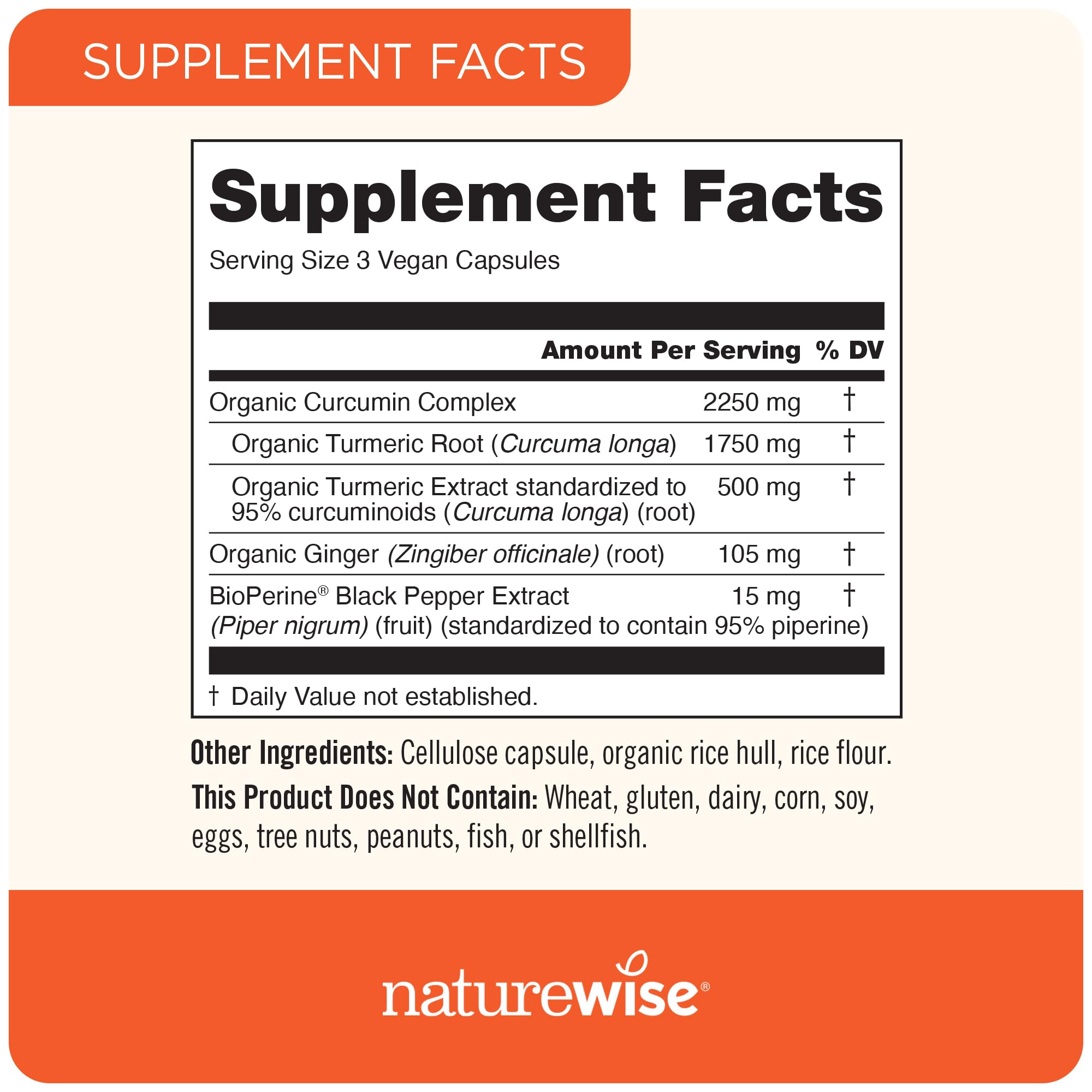 Foto 6 pulgar | Suplemento De Curcumina Y Cúrcuma De Naturewise, 2250 Mg, 95% De Curcuminoides - Venta Internacional.