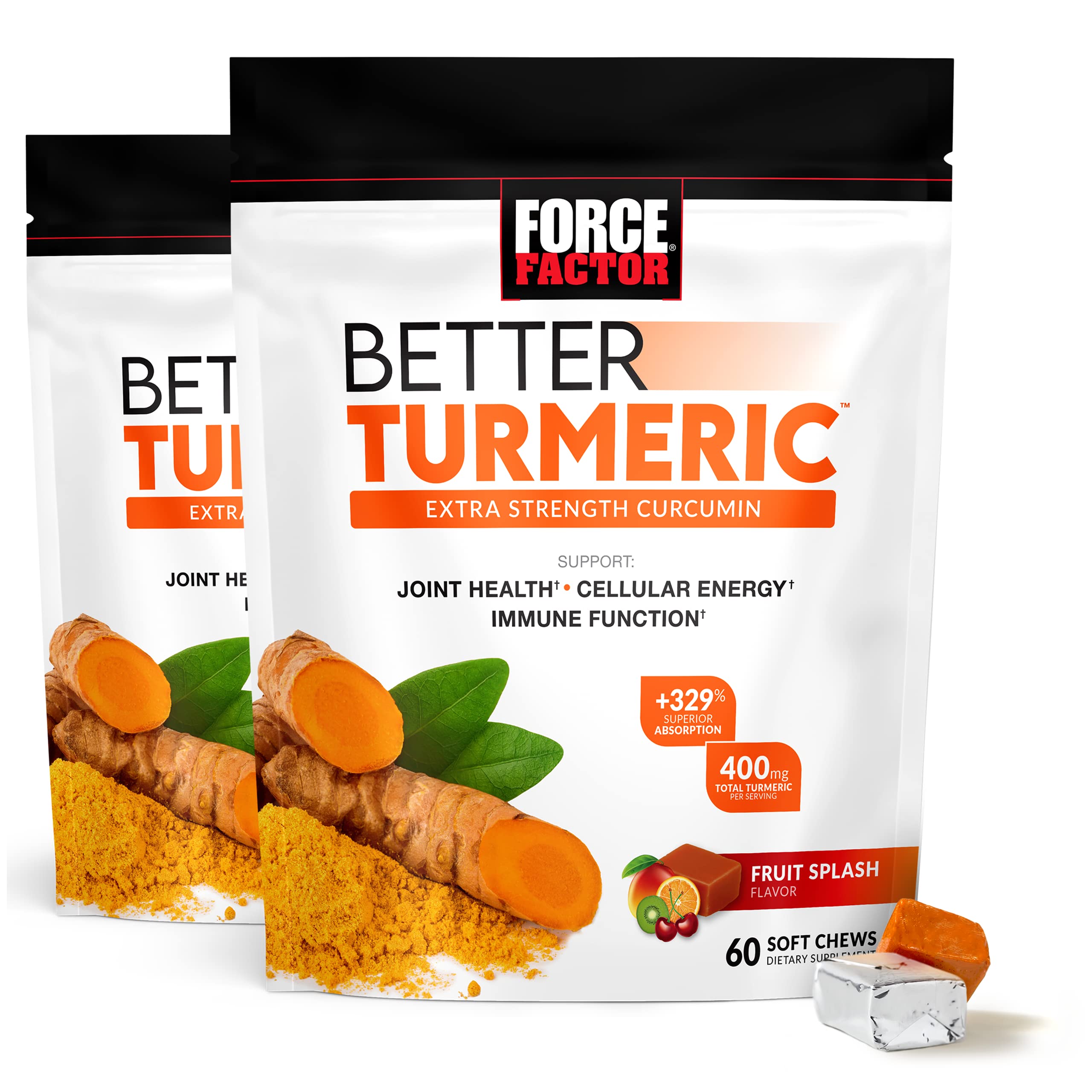 Foto 2 pulgar | Suplemento Alimenticio Force Factor Better Turmeric Joint Support 2 Piezas - Venta Internacional