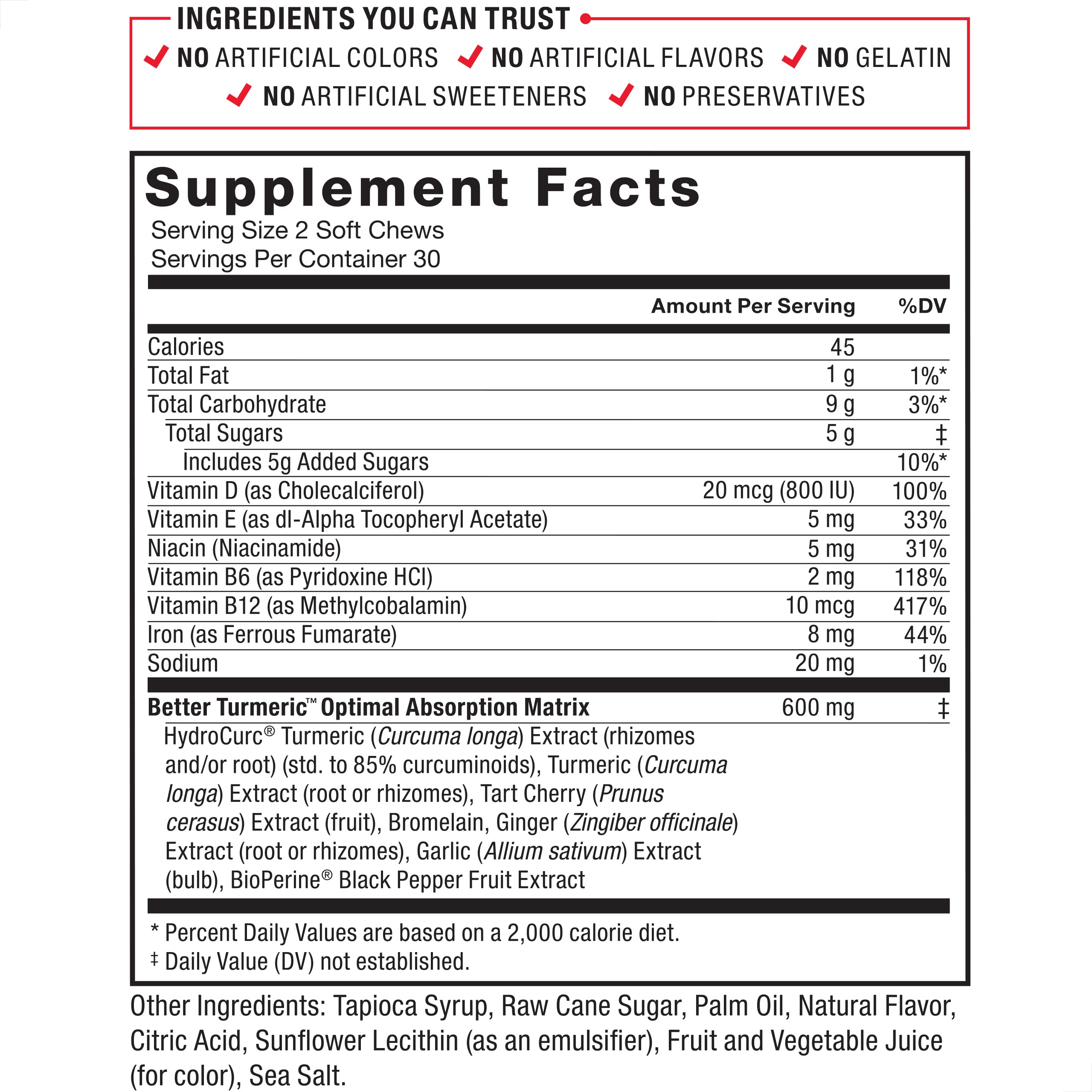 Foto 6 pulgar | Suplemento Alimenticio Force Factor Better Turmeric Joint Support 2 Piezas - Venta Internacional