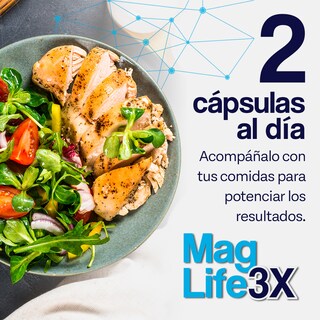 Foto 3 | Suplemento Mag Life3x +Bienstar Magnesio Citrato Óxido Y Glicinato Sueño y Relajación en 60 Cápsulas