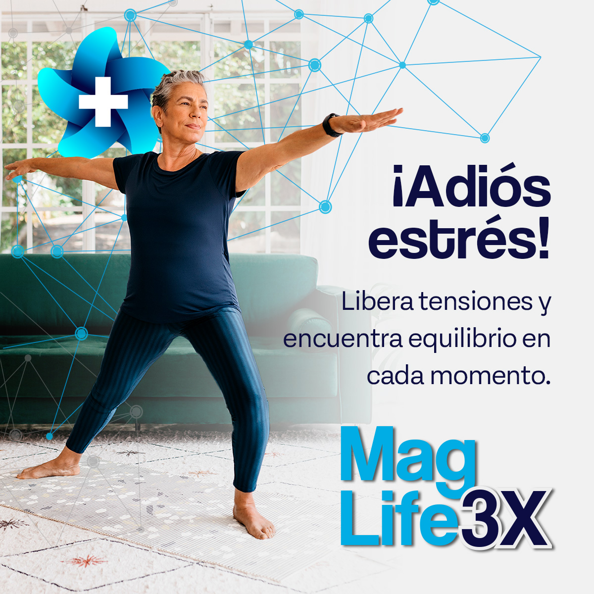 Foto 6 pulgar | Suplemento Mag Life3x +Bienstar Magnesio Citrato Óxido Y Glicinato Sueño y Relajación en  60 Cápsulas
