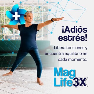 Foto 5 | Suplemento Mag Life3x +Bienstar Magnesio Citrato Óxido Y Glicinato Sueño y Relajación en 60 Cápsulas
