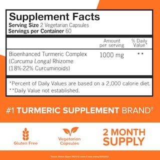 Foto 3 | Suplemento Qunol, Cúrcuma Y Curcumina, 1000 Mg, 120 Cápsulas - Venta Internacional.