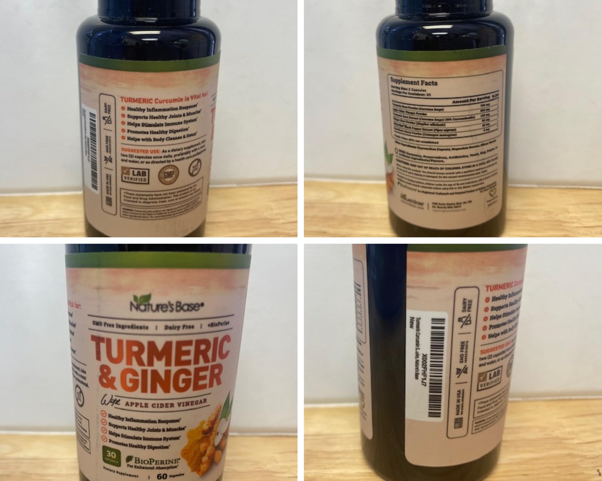 Foto 7 | Complementa La Cúrcuma Y El Jengibre De Nature's Base Con Vinagre De Sidra De Manzana - Venta Internacional.