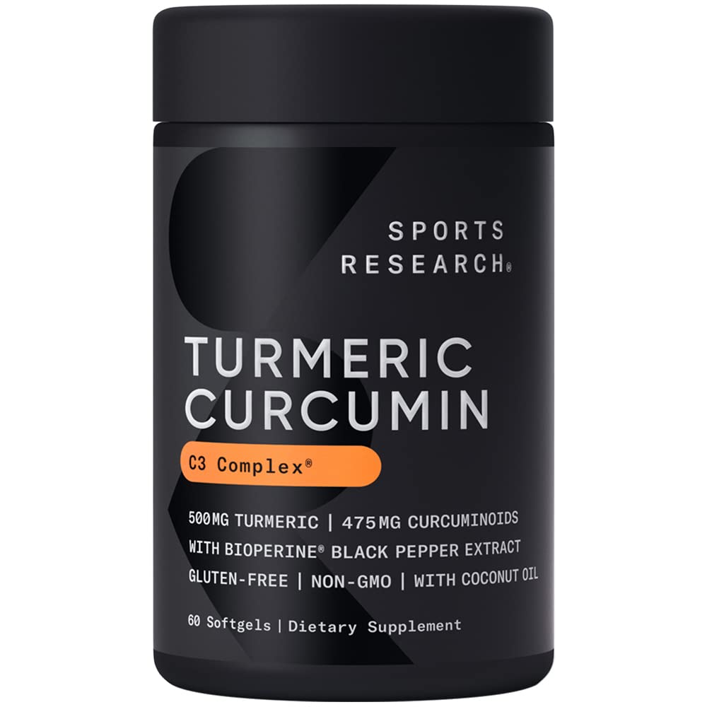 Foto 2 pulgar | Suplemento Del Complejo De Cúrcuma Y Curcumina C3 De Sports Research, 500 Mg - Venta Internacional.