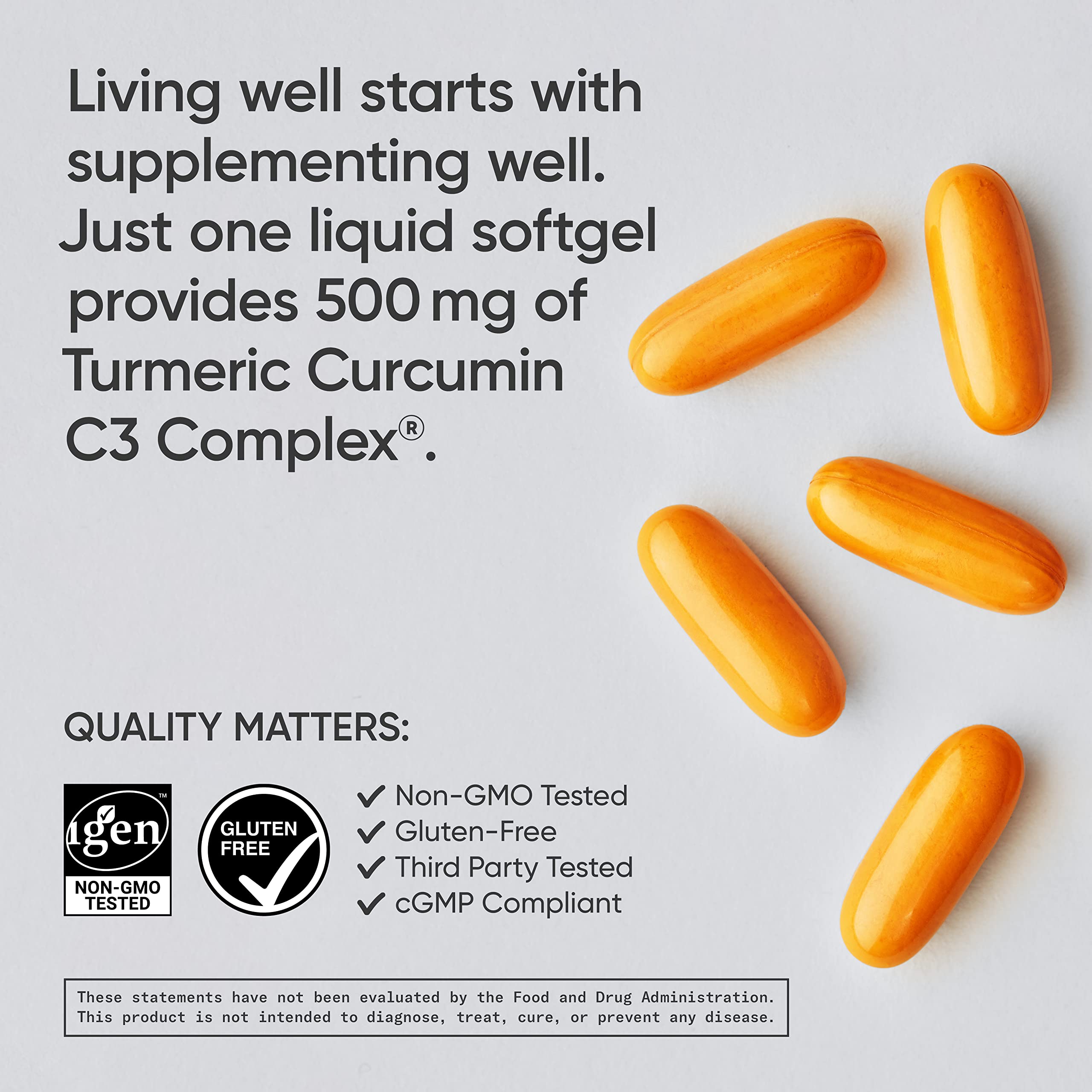 Foto 5 pulgar | Suplemento Del Complejo De Cúrcuma Y Curcumina C3 De Sports Research, 500 Mg - Venta Internacional.