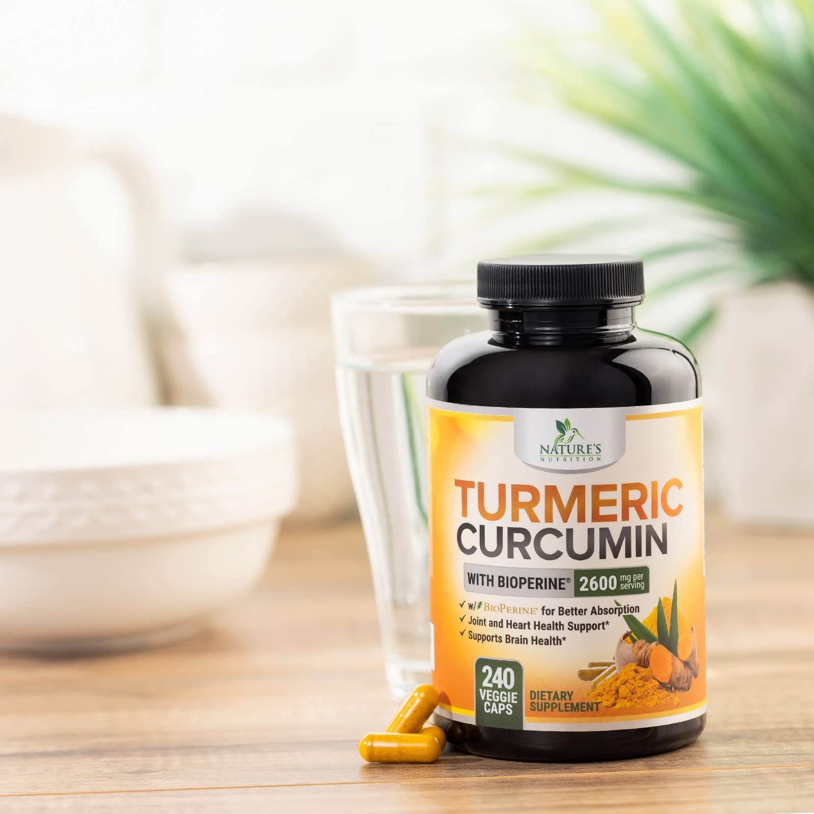 Foto 8 pulgar | Suplemento de Curcumina con Cúrcuma de Nature's Nutrition 240 Cápsulas de 2600 mg - Venta Internacional