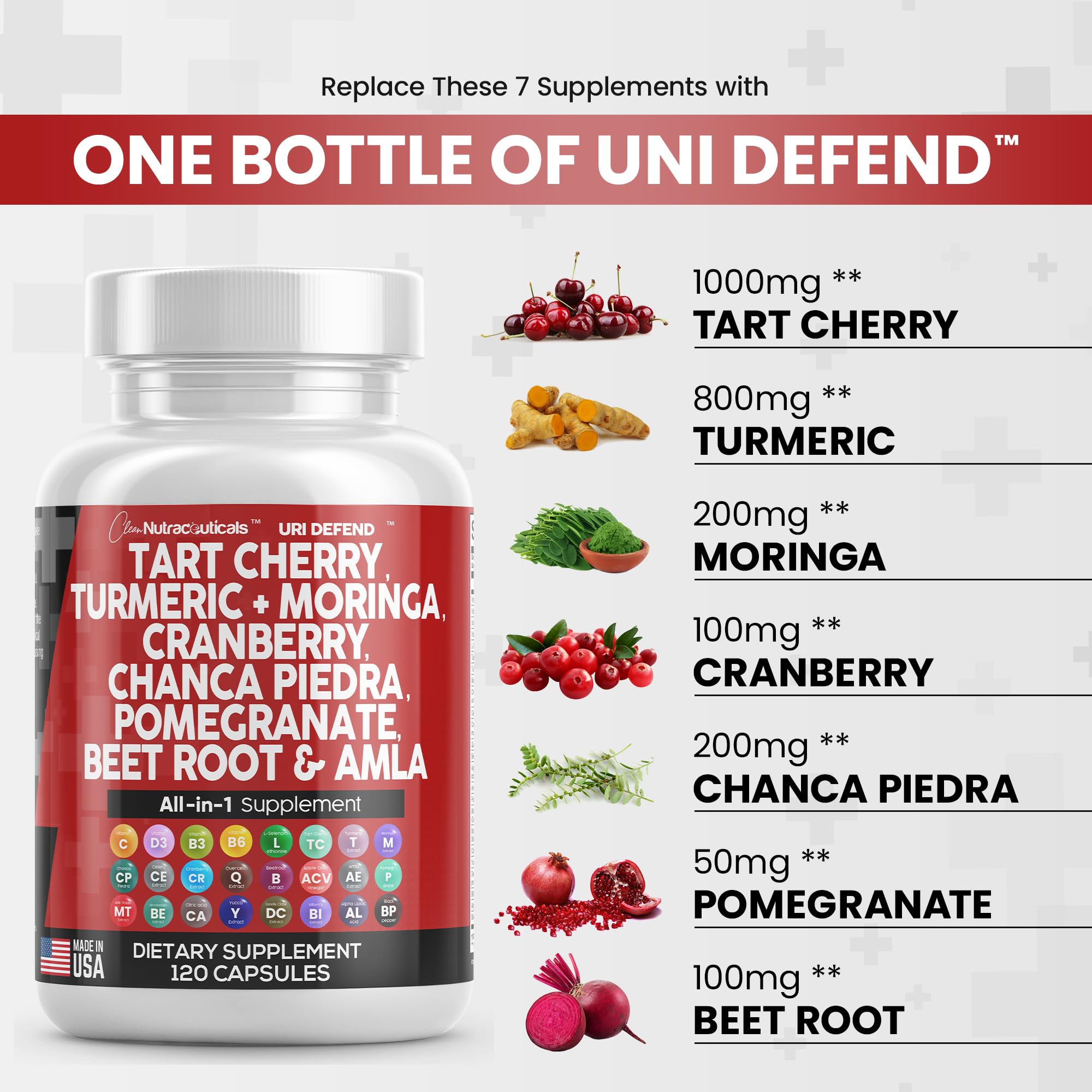 Foto 3 pulgar | Suplemento: Clean Nutraceuticals, Extracto De Cereza Ácida, 2000 Mg - Venta Internacional.