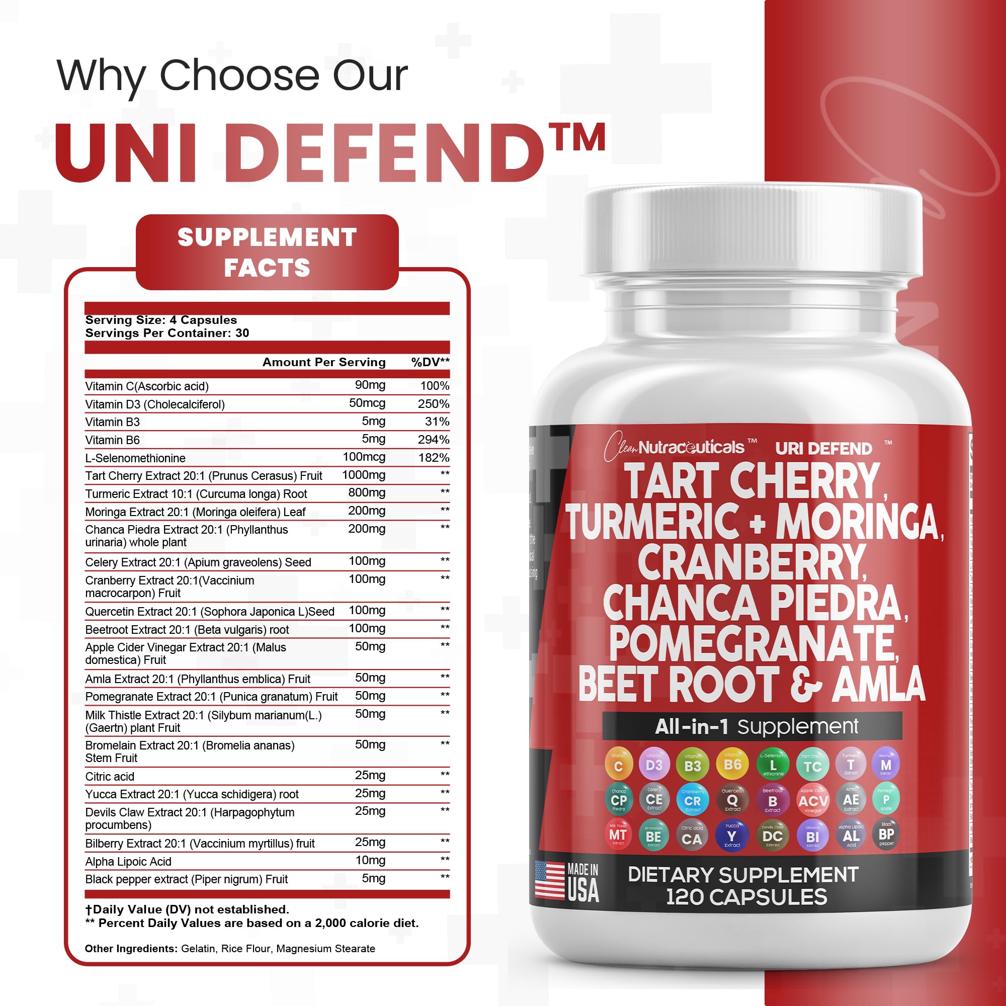 Foto 4 pulgar | Suplemento: Clean Nutraceuticals, Extracto De Cereza Ácida, 2000 Mg - Venta Internacional.