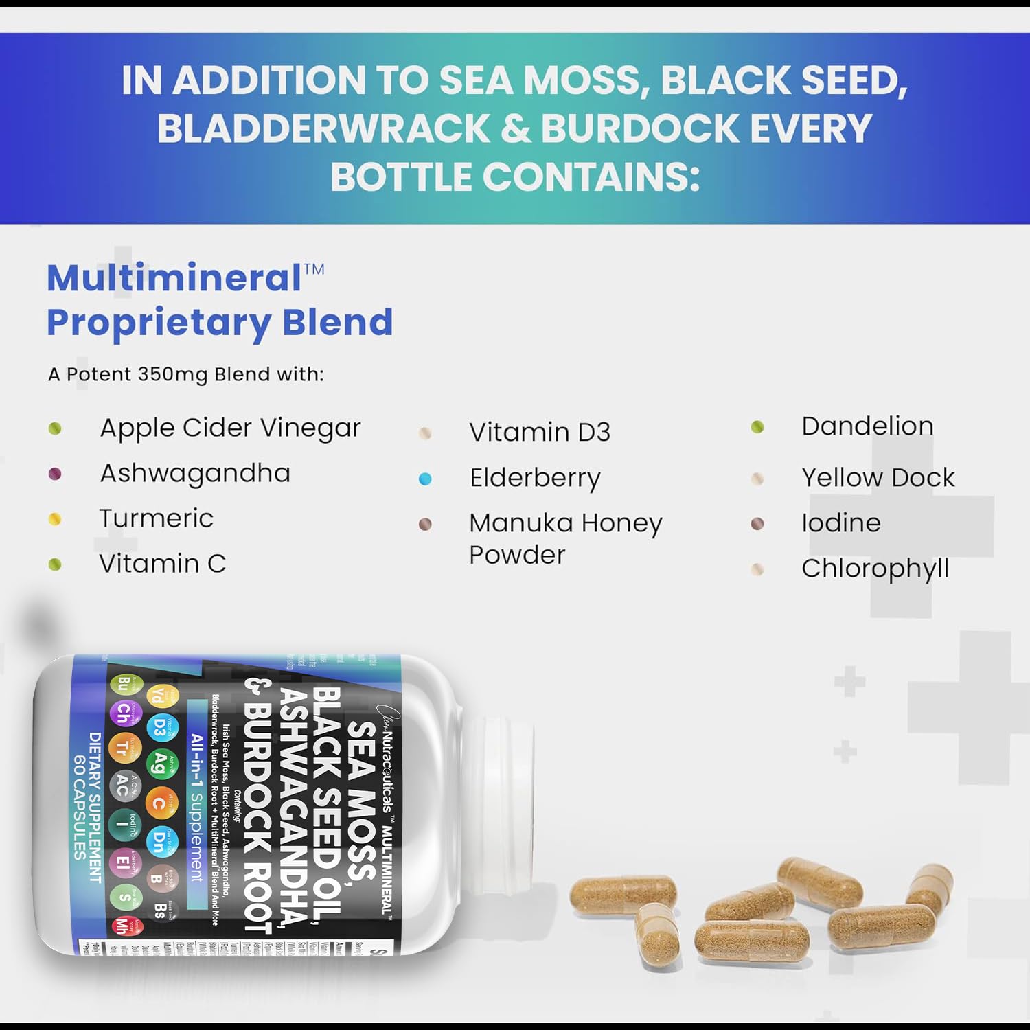 Foto 7 pulgar | Aceite De Semillas Negras De Musgo Marino Supplement Clean Nutraceuticals - Venta Internacional.