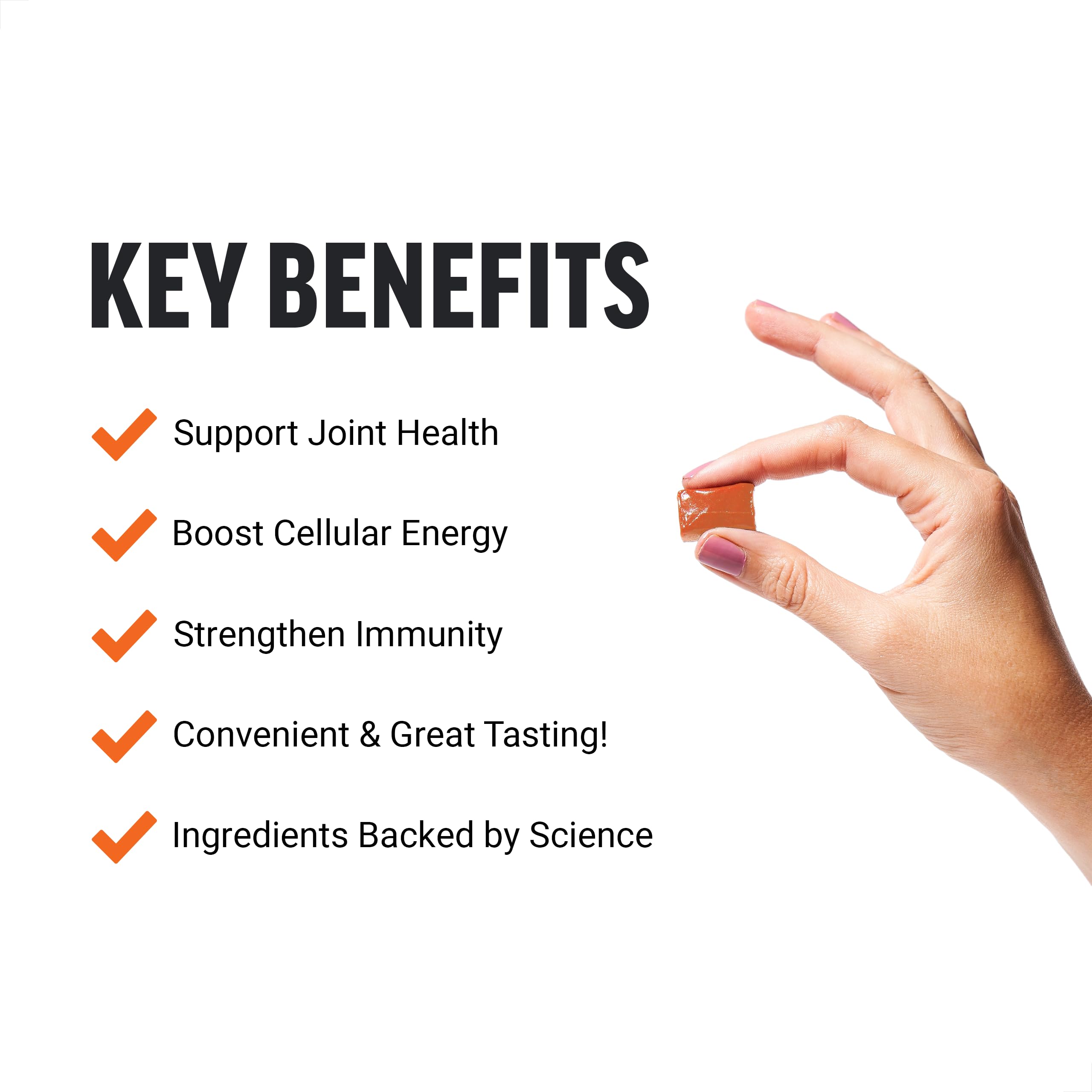 Foto 3 pulgar | Supplement Force Factor Better Turmeric Joint Support 60 Comprimidos Masticables - Venta Internacional.