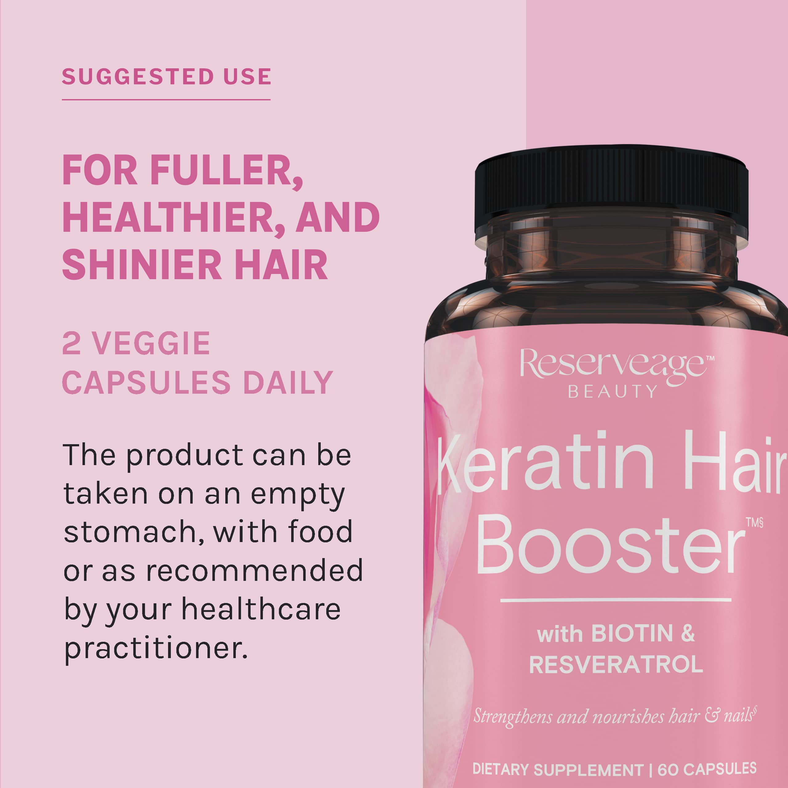 Foto 6 pulgar | Suplemento Reserveage Ultra Collagen Booster & Keratin Hair - Venta Internacional.