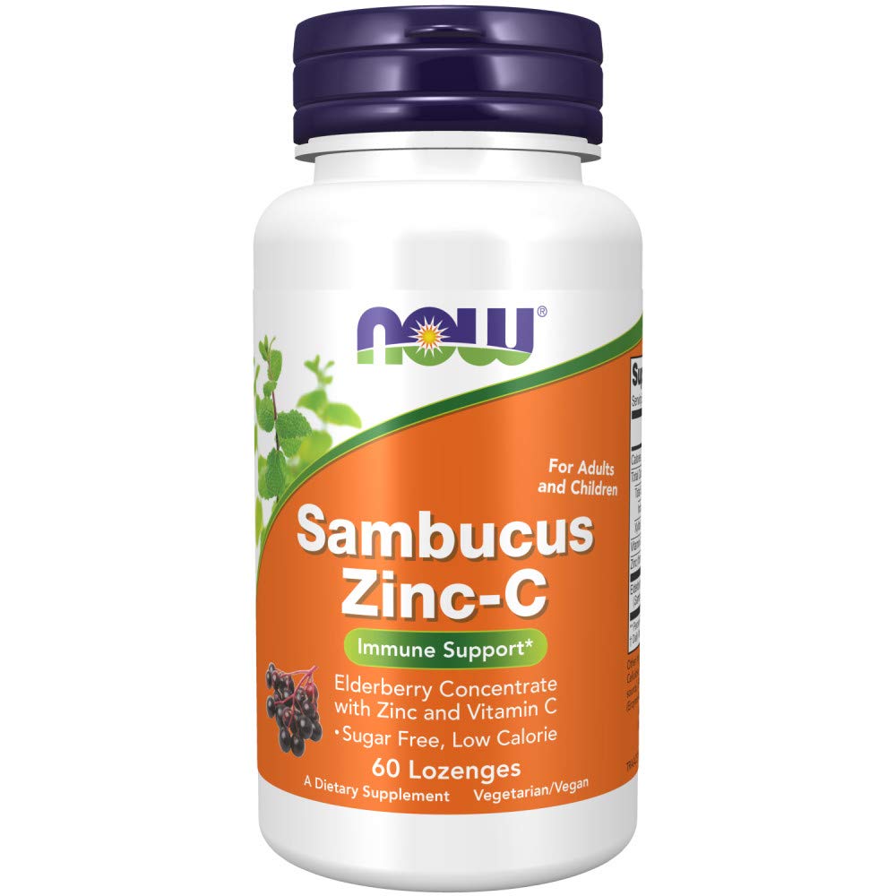 Foto 2 pulgar | Sambucus Zinc-c De Supplements Now Foods Con 60 Pastillas De Saúco - Venta Internacional.