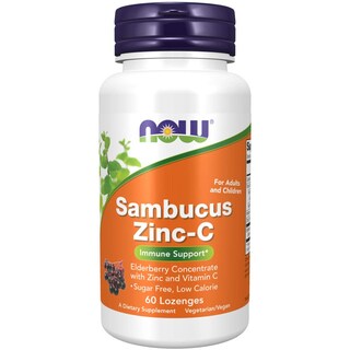 Foto 1 | Sambucus Zinc-c De Supplements Now Foods Con 60 Pastillas De Saúco - Venta Internacional.
