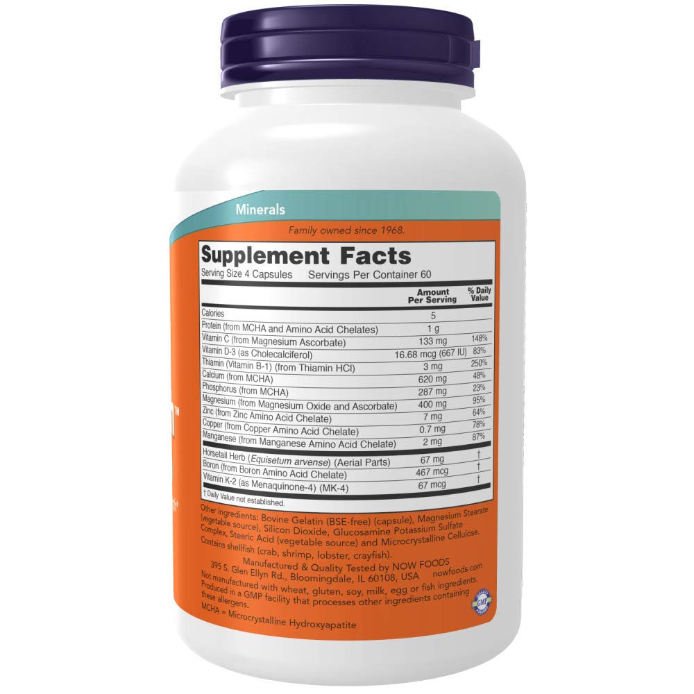 Foto 3 pulgar | Suplementos Now Foods Bone Strength Con Mcha 240 Cápsulas - Venta Internacional.