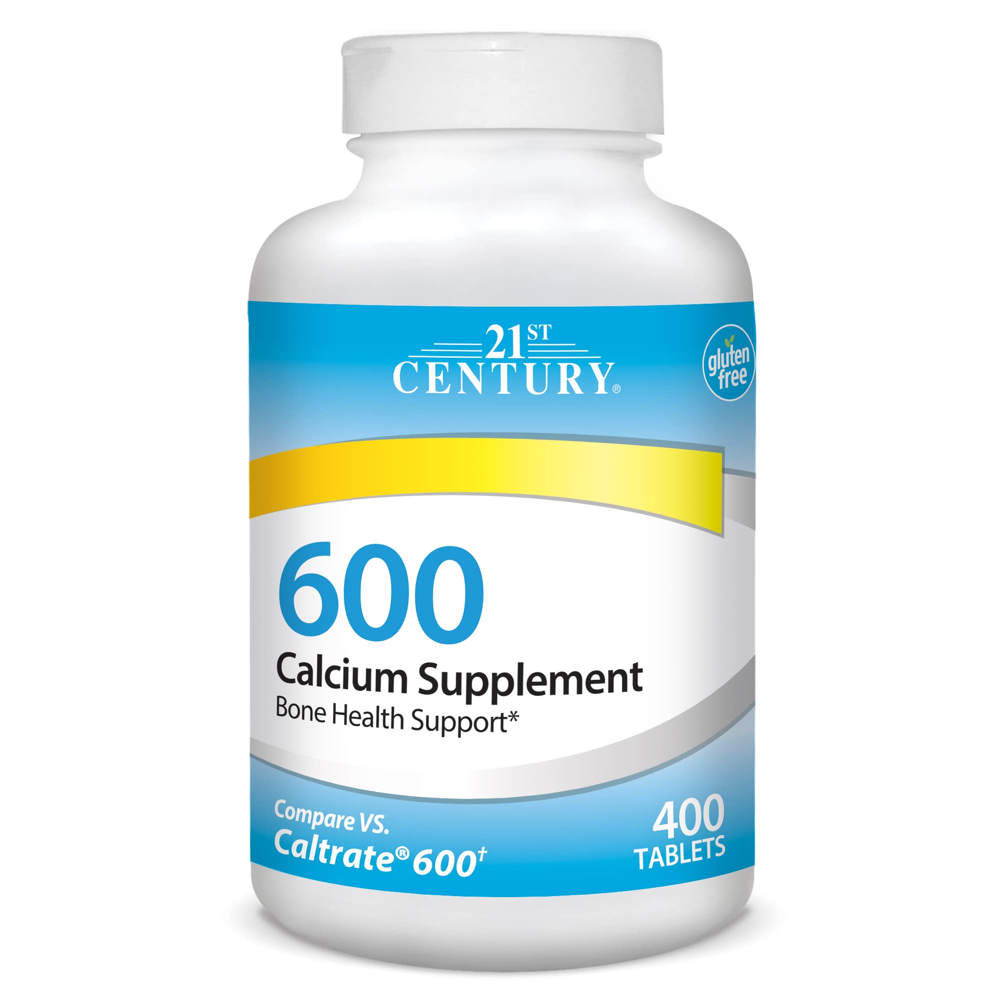 Suplemento De Calcio 21st Century, Tableta De 600 Mg, 400 Unidades - Venta Internacional.