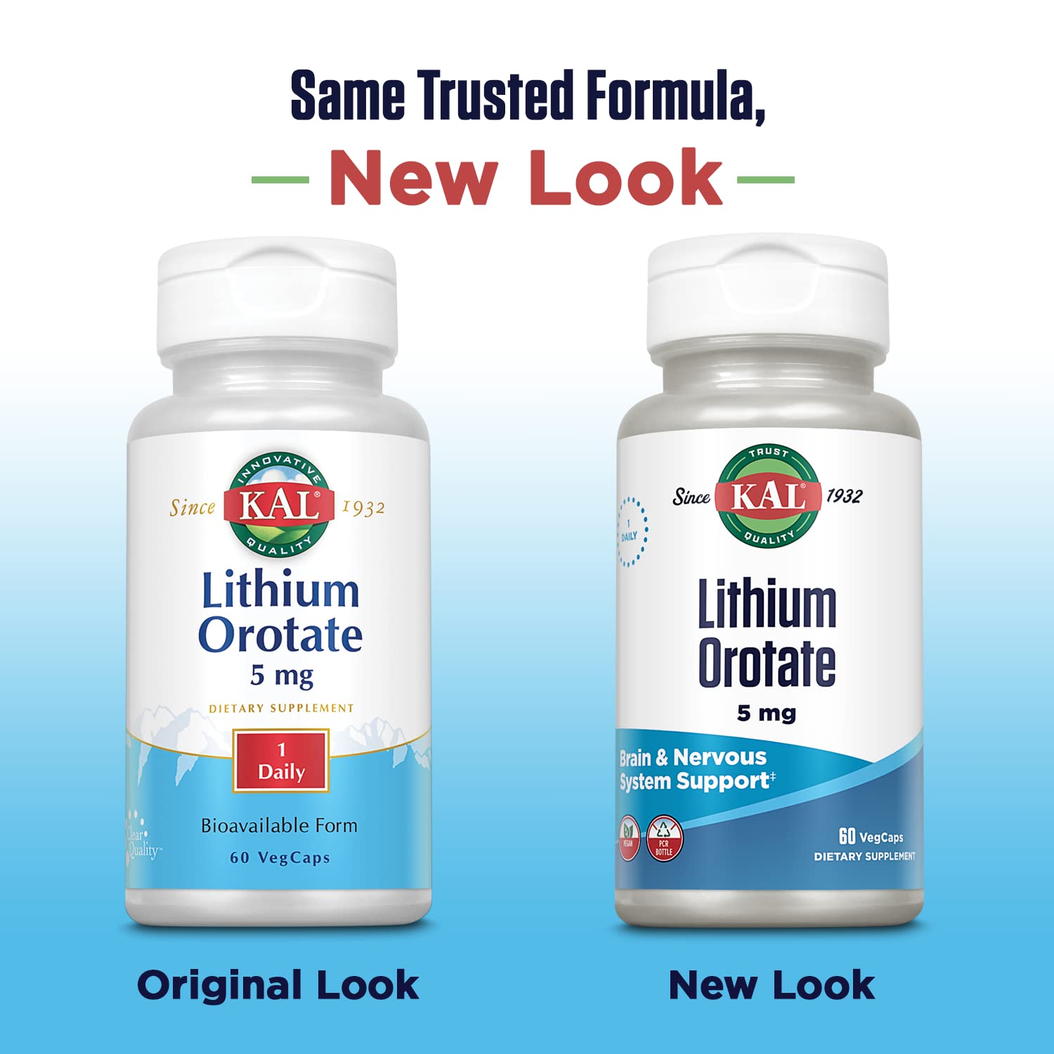 Foto 3 | Suplemento De Orotato De Litio Kal, 5 Mg, 60 Cápsulas Vegetales - Venta Internacional.