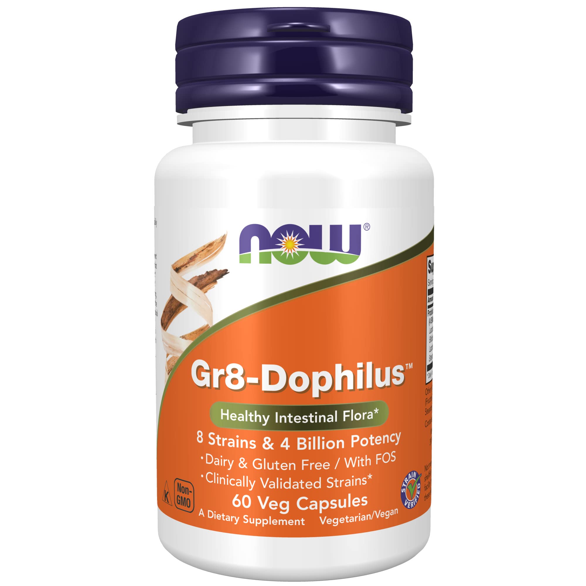 Foto 2 pulgar | Supplements Now Foods Gr8-dophilus™ 8 Cepas, 4 Mil Millones De 60 Cápsulas - Venta Internacional.