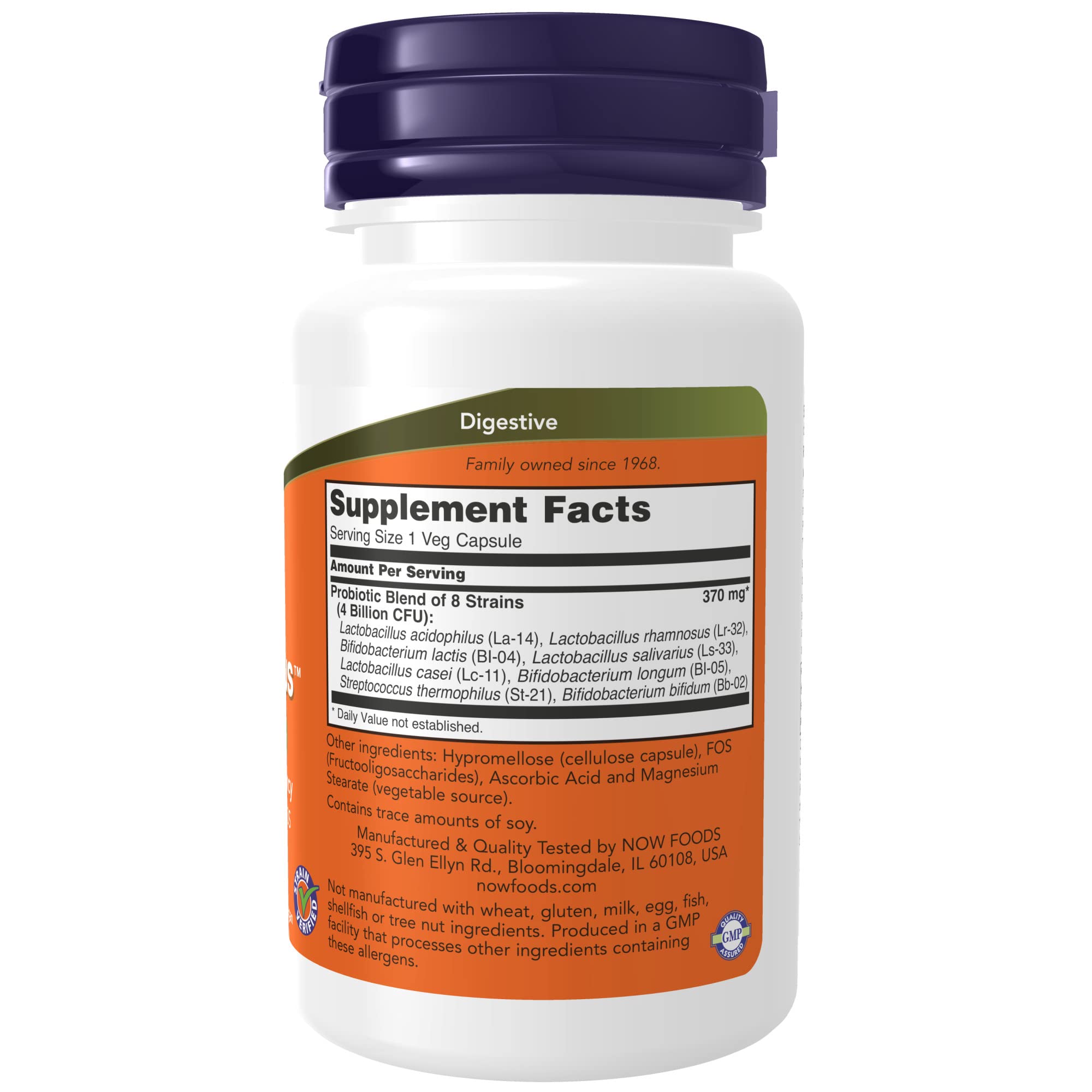 Foto 3 pulgar | Supplements Now Foods Gr8-dophilus™ 8 Cepas, 4 Mil Millones De 60 Cápsulas - Venta Internacional.