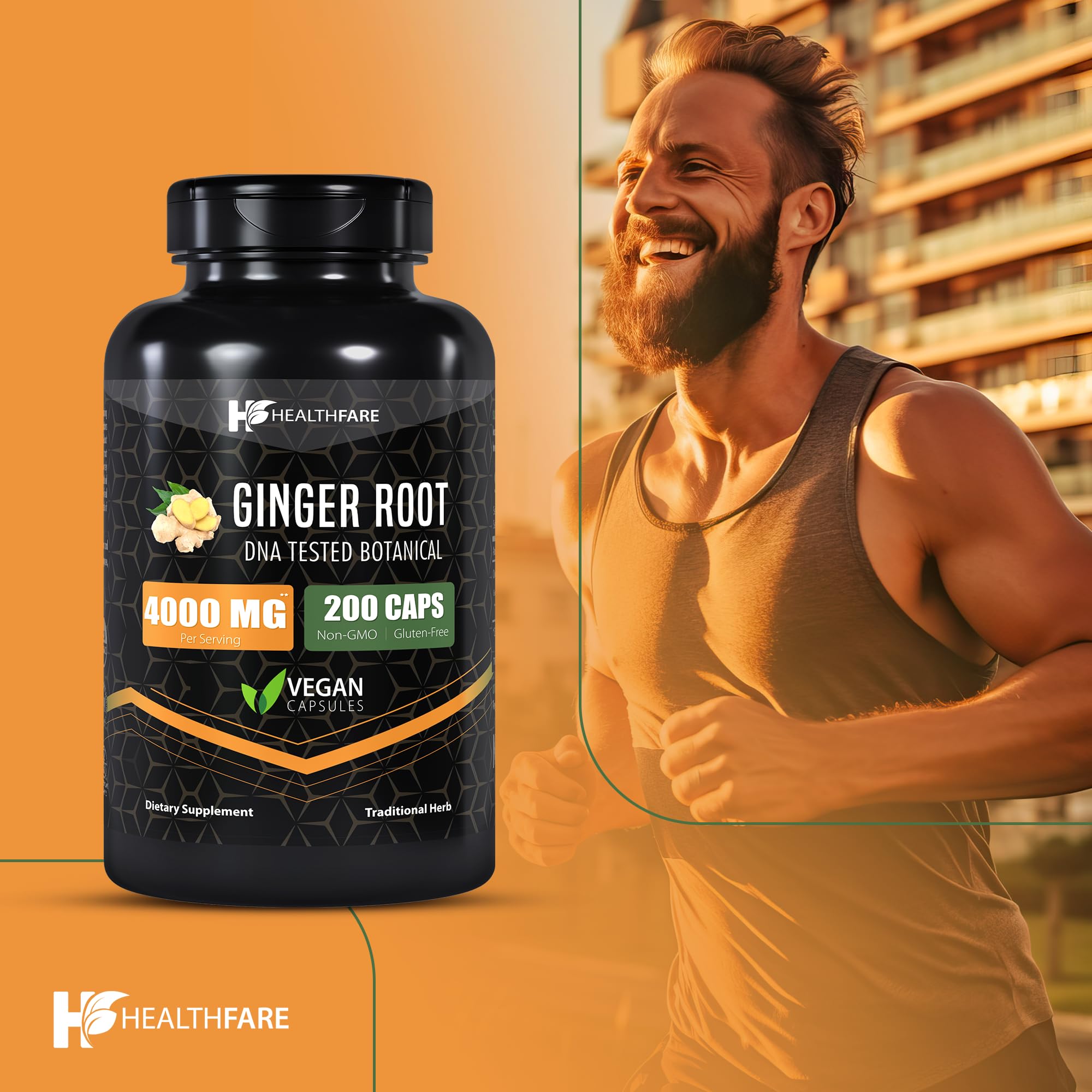 Foto 5 | Cápsulas De Raíz De Jengibre Supplement Healthfare, 4000 Mg, 200 Unidades - Venta Internacional.