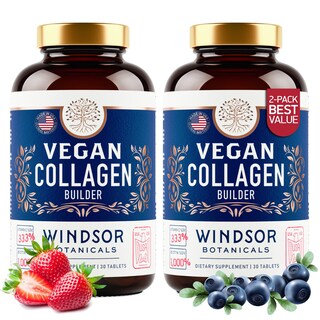 Foto 1 | Suplemento Windsor Botanicals Colágeno Vegetal 2 Piezas de 30 Tabletas-Venta Internacional