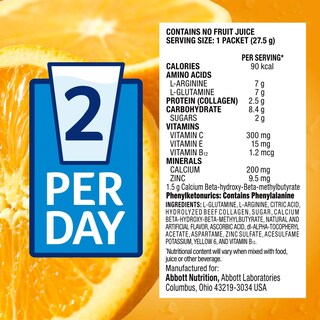 Foto 5 | Mezcla Nutritiva en Polvo para Bebida Juven Therapeutic Orange 1 Caja con 48 Sobre - Venta Internacional