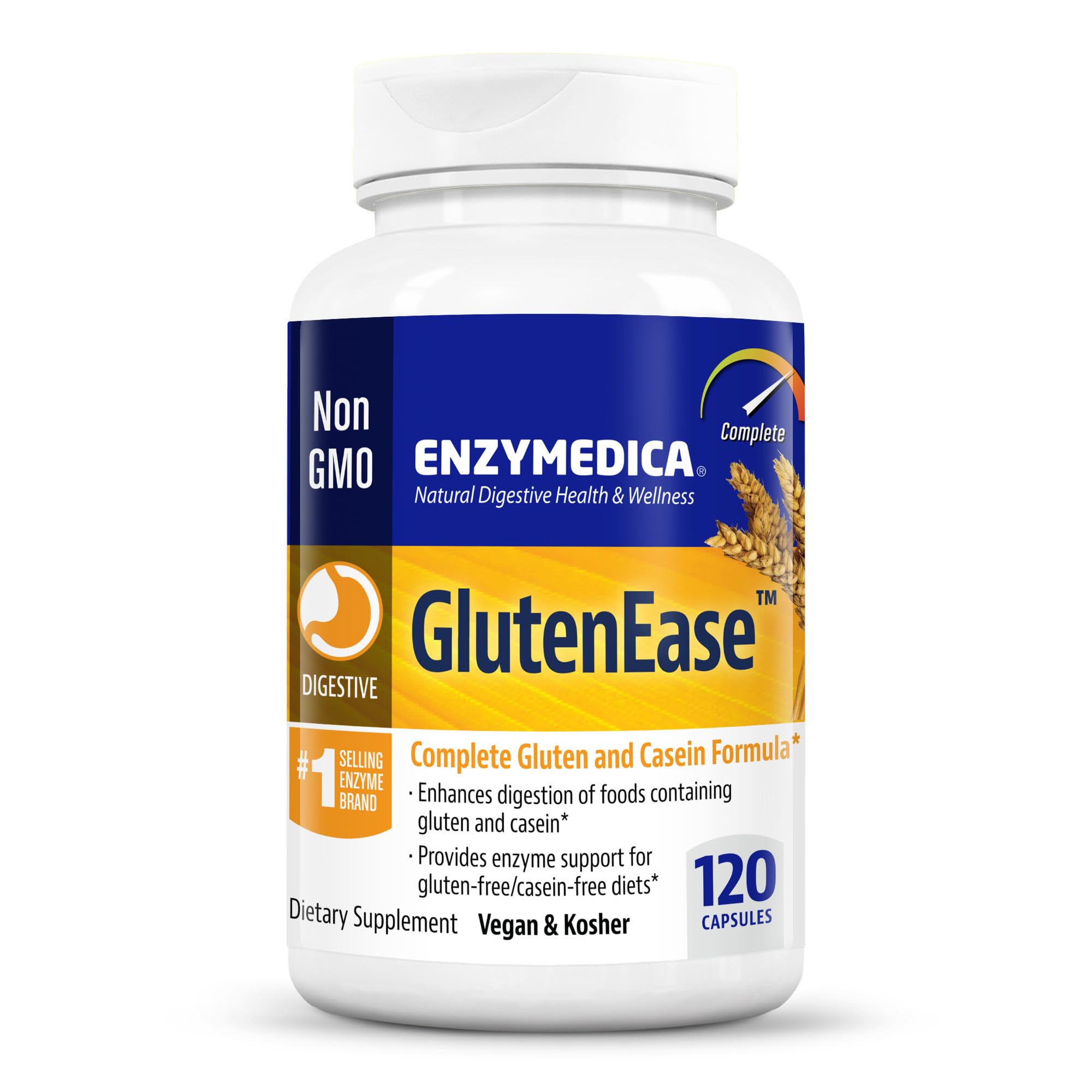 Foto 2 pulgar | Suplemento Enzymedica Glutenease Para Enzimas Digestivas 120 Cápsulas - Venta Internacional.