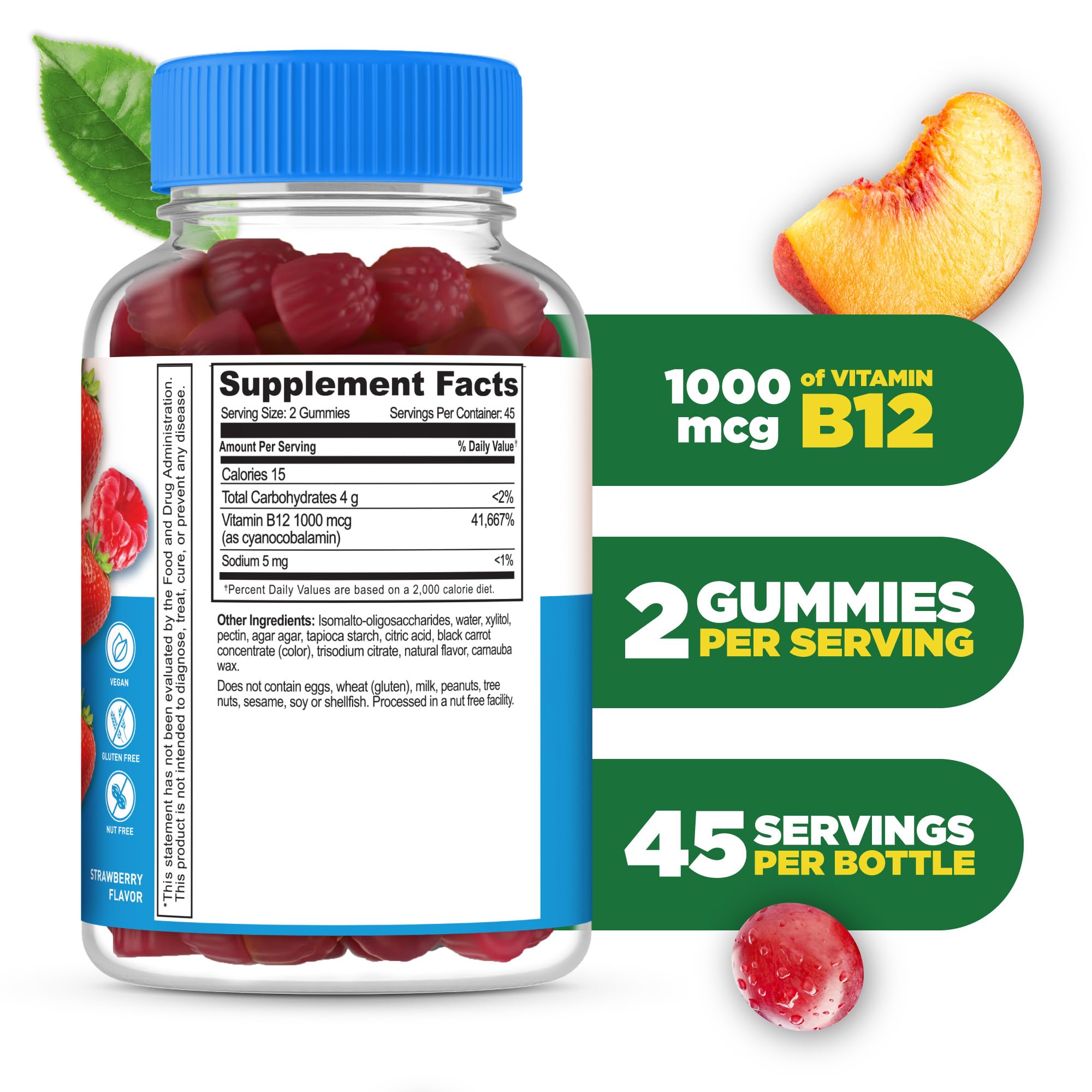 Foto 3 pulgar | Vitamina B12 Lifeable Sin Azúcar 1000 Mcg - Venta Internacional