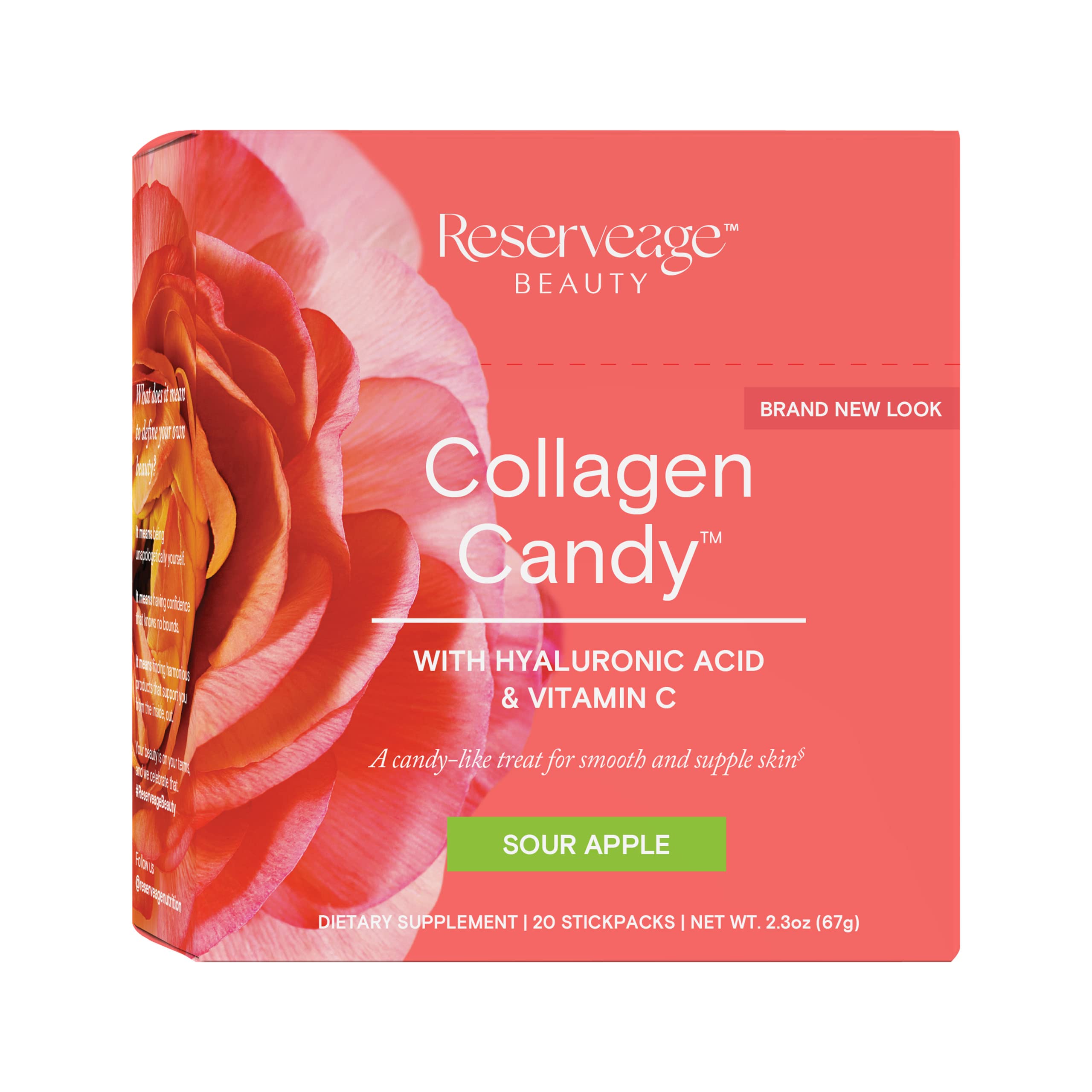Suplemento De Colágeno Reserveage Beauty Collagen Candy 65 Ml - Venta Internacional.