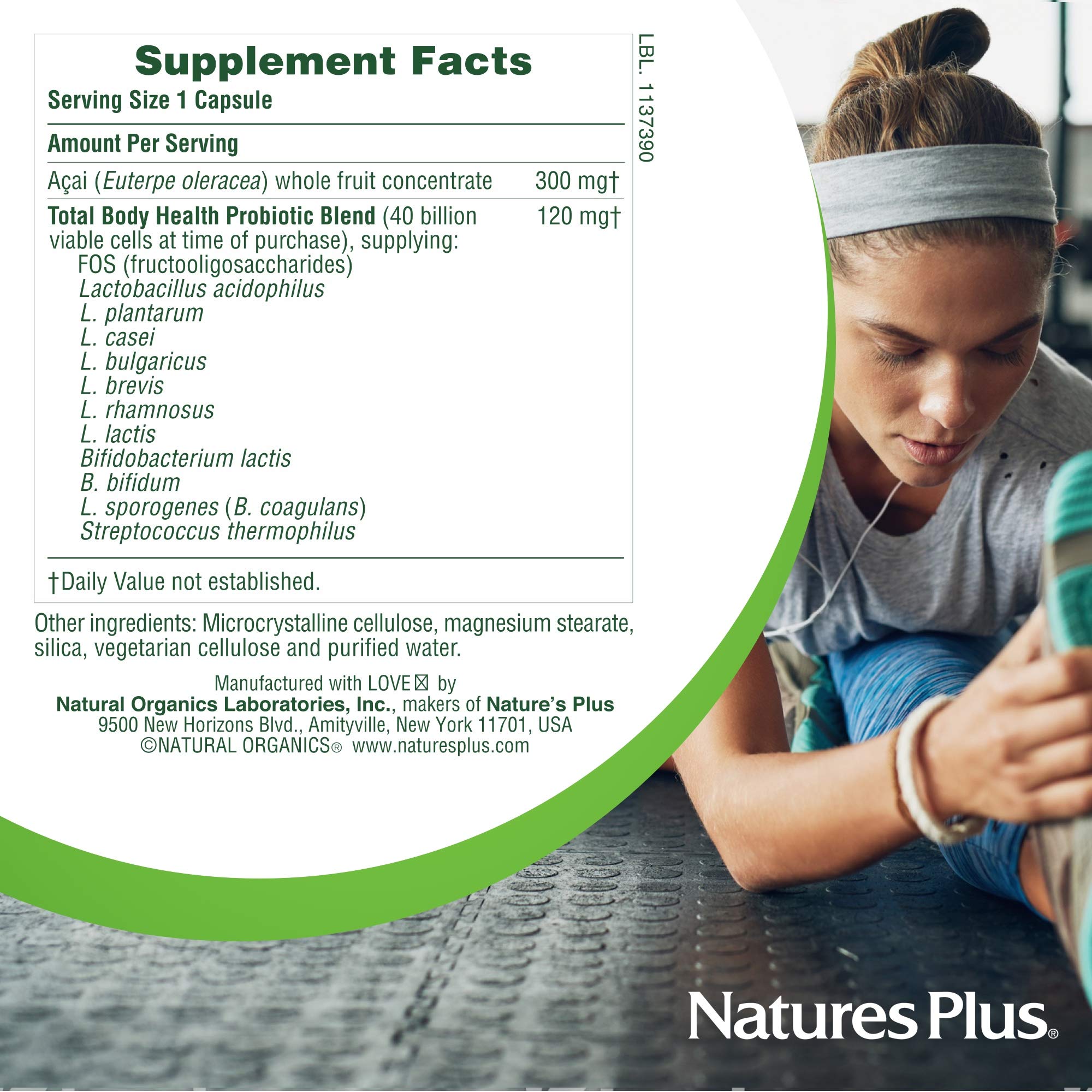 Foto 5 pulgar | Suplemento Natures Plus Ultra Probiotics 60 Cápsulas - Venta Internacional.
