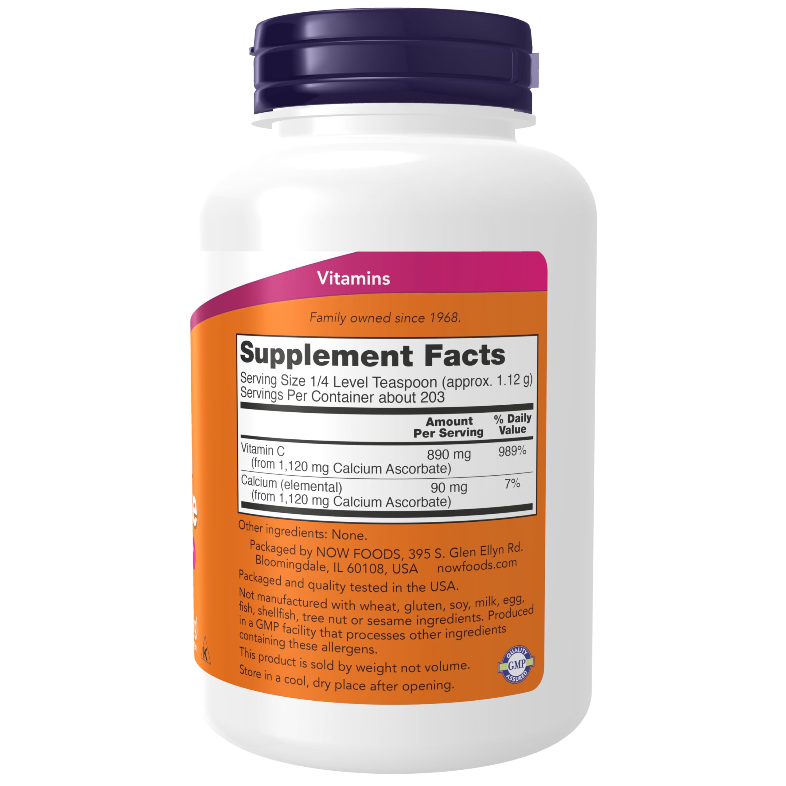 Foto 3 pulgar | Suplemento Now Antioxidante De Ascorbato De Calcio En Polvo, 240 Ml - Venta Internacional.