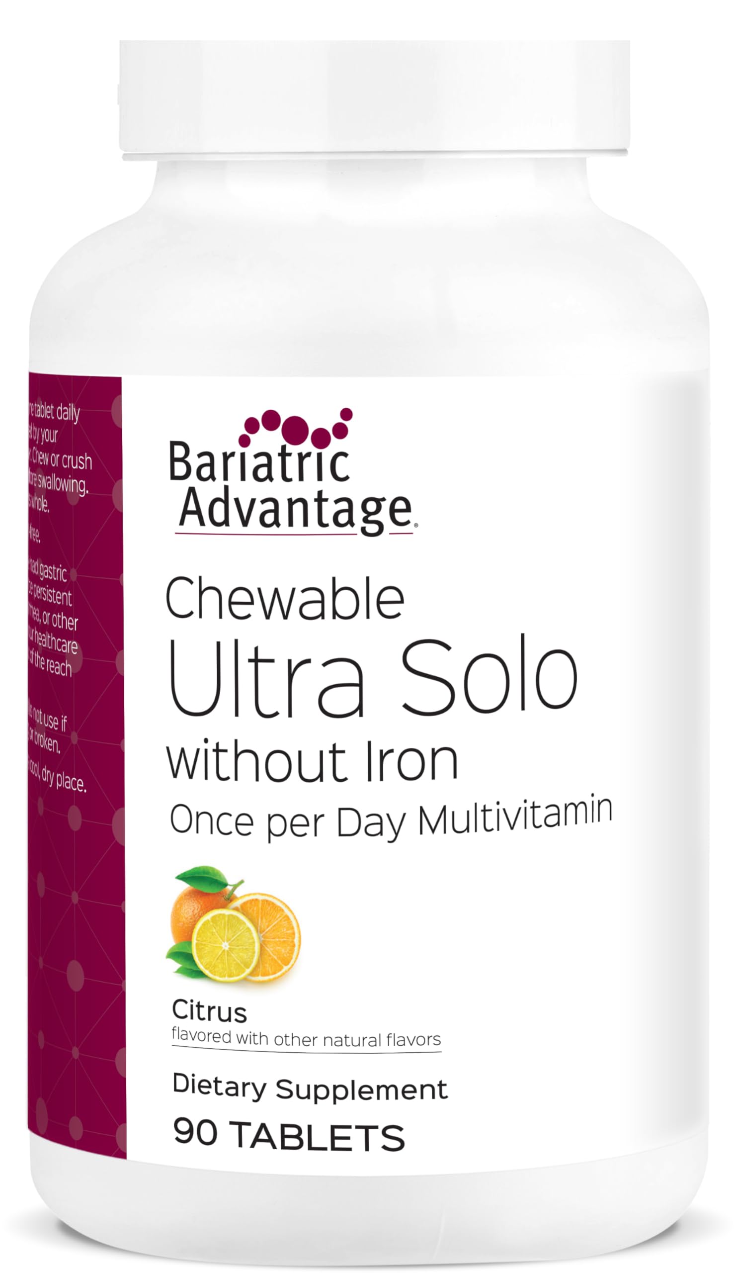 Foto 1 | Comprimidos Masticables Multivitamínicos Bariatric Advantage Citrus 90 Tabletas - Venta Internacional.