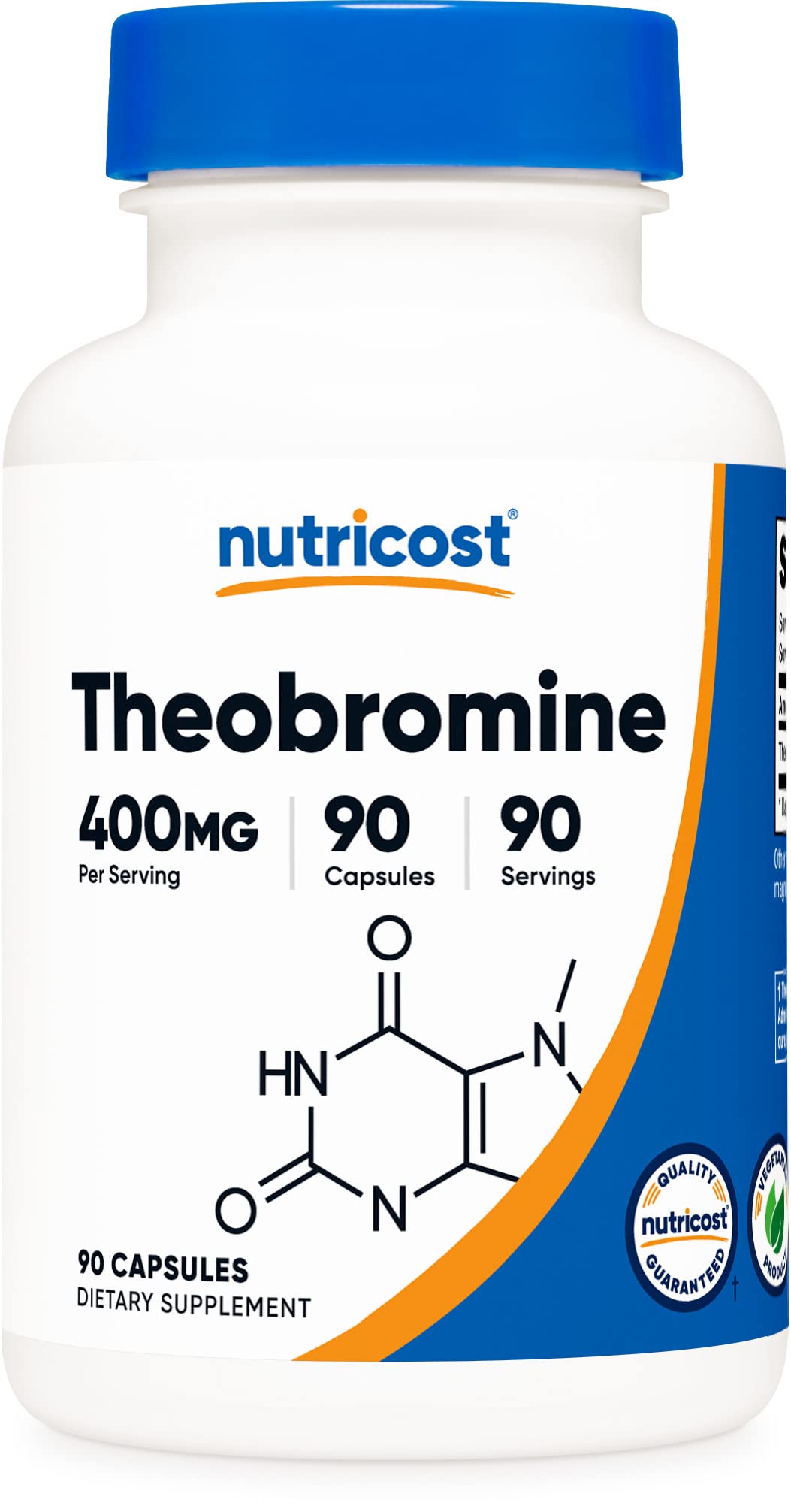 Foto 1 | Suplemento Nutricost De Teobromina 400 Mg 90 Cápsulas Vegetarianas - Venta Internacional.